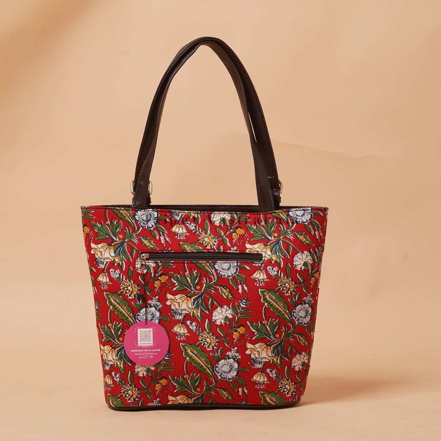 Red Ferns Patch Tote Bag