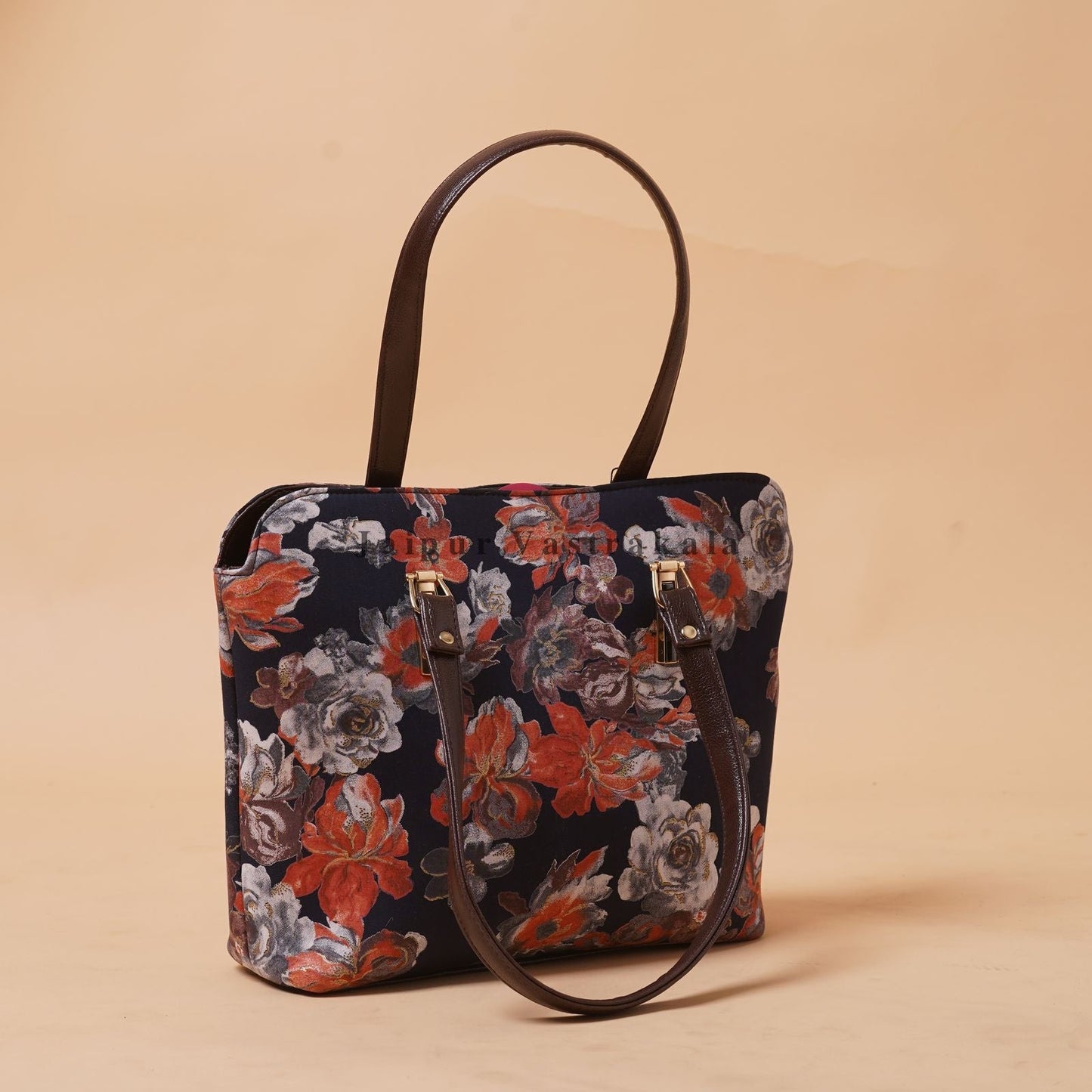 Black Ember Hand Bag with Pouch