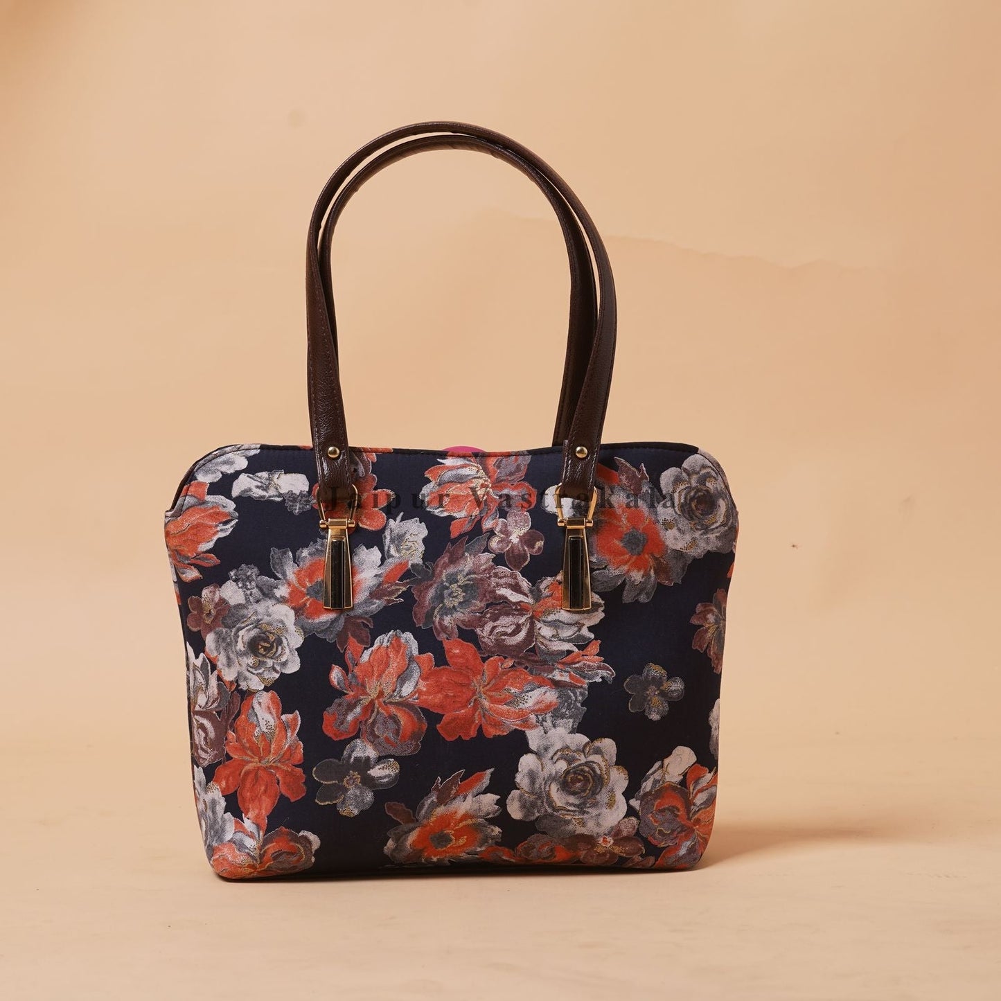 Black Ember Hand Bag with Pouch