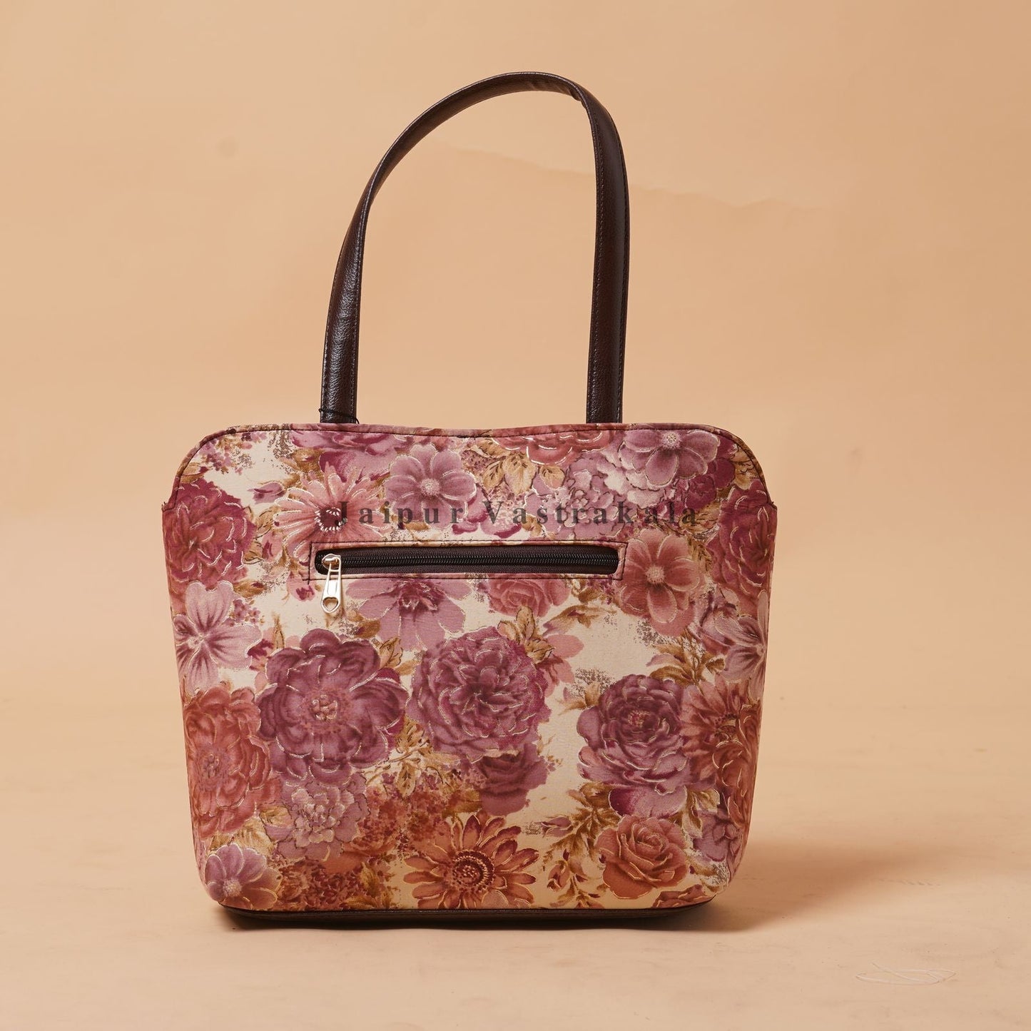 Rosy Hues Hand Bag with Pouch