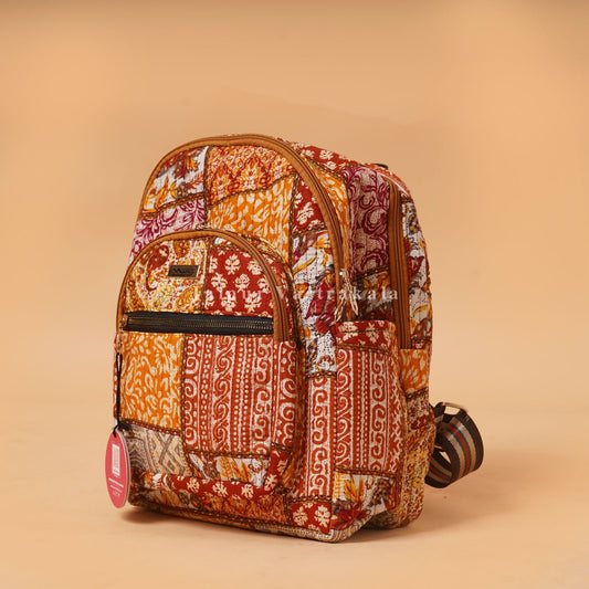 Amber Patch Quilted Back Pack
