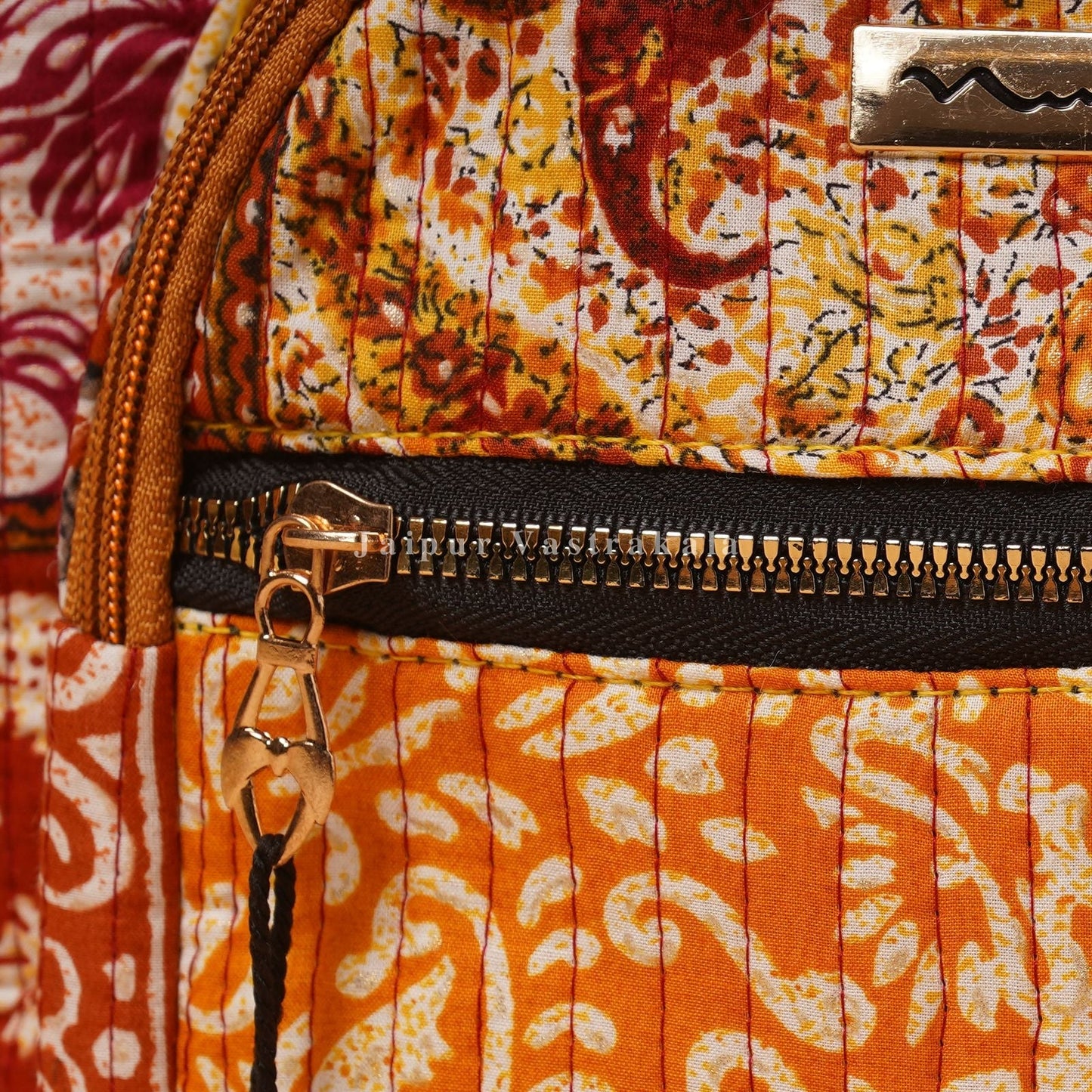 Amber Patch Quilted Back Pack