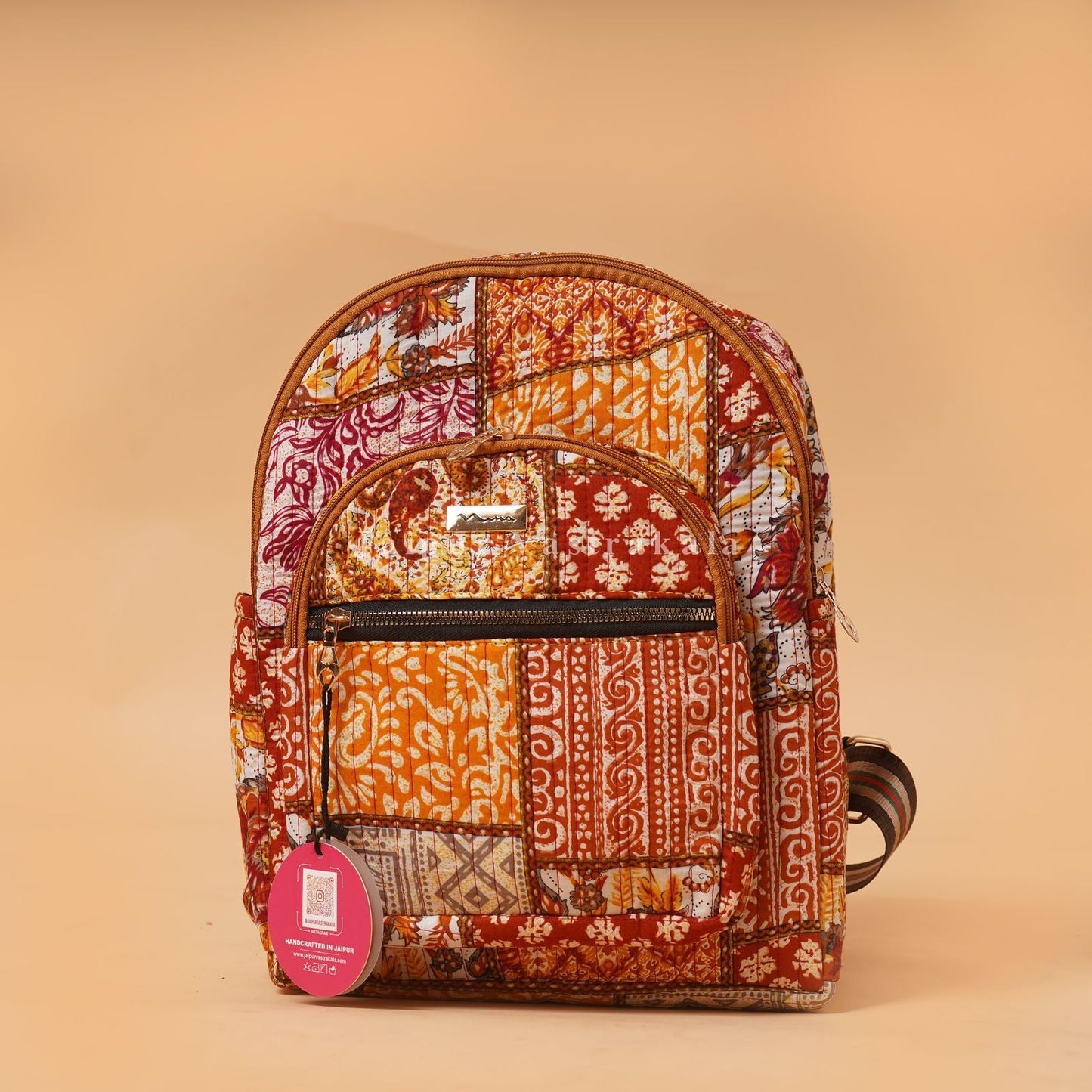 Amber Patch Quilted Back Pack