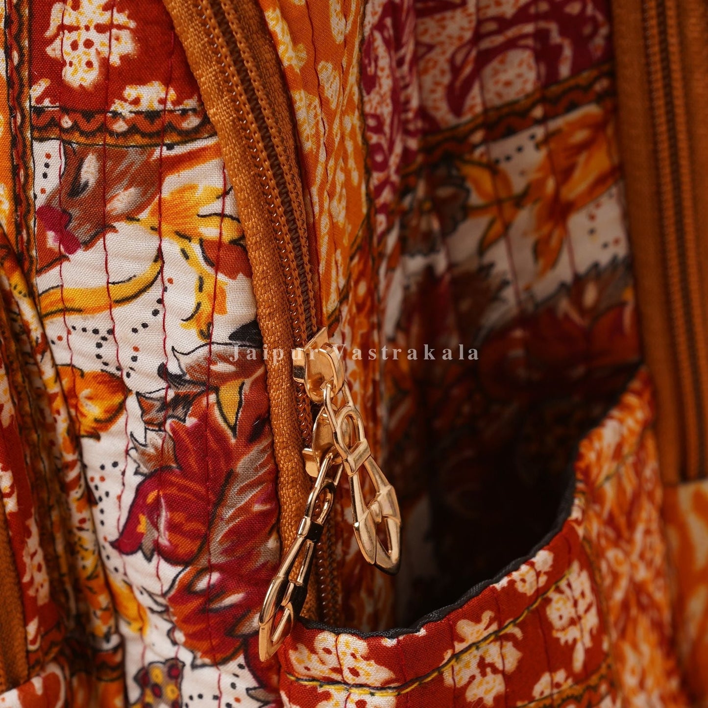 Amber Patch Quilted Back Pack
