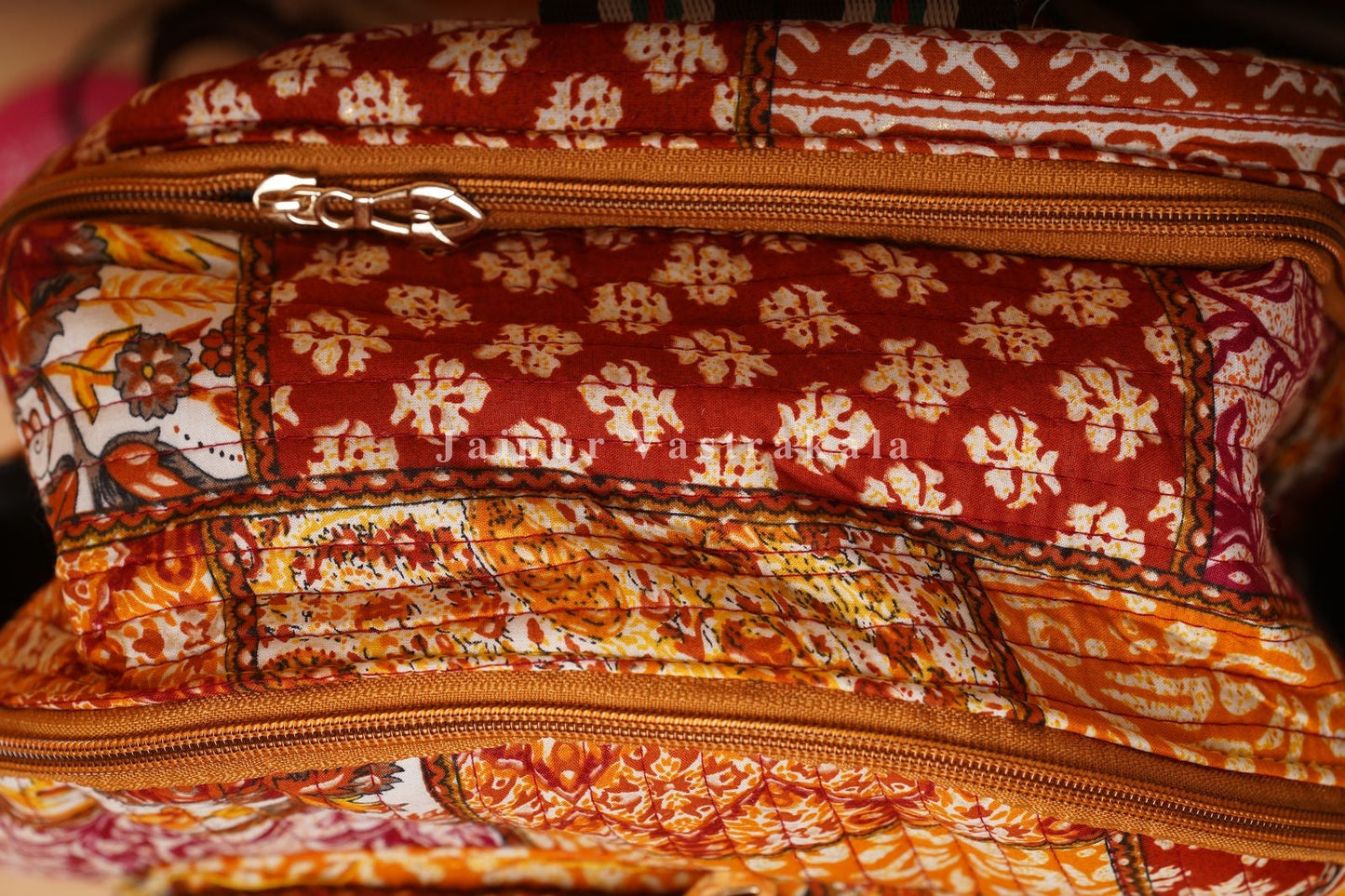 Amber Patch Quilted Back Pack
