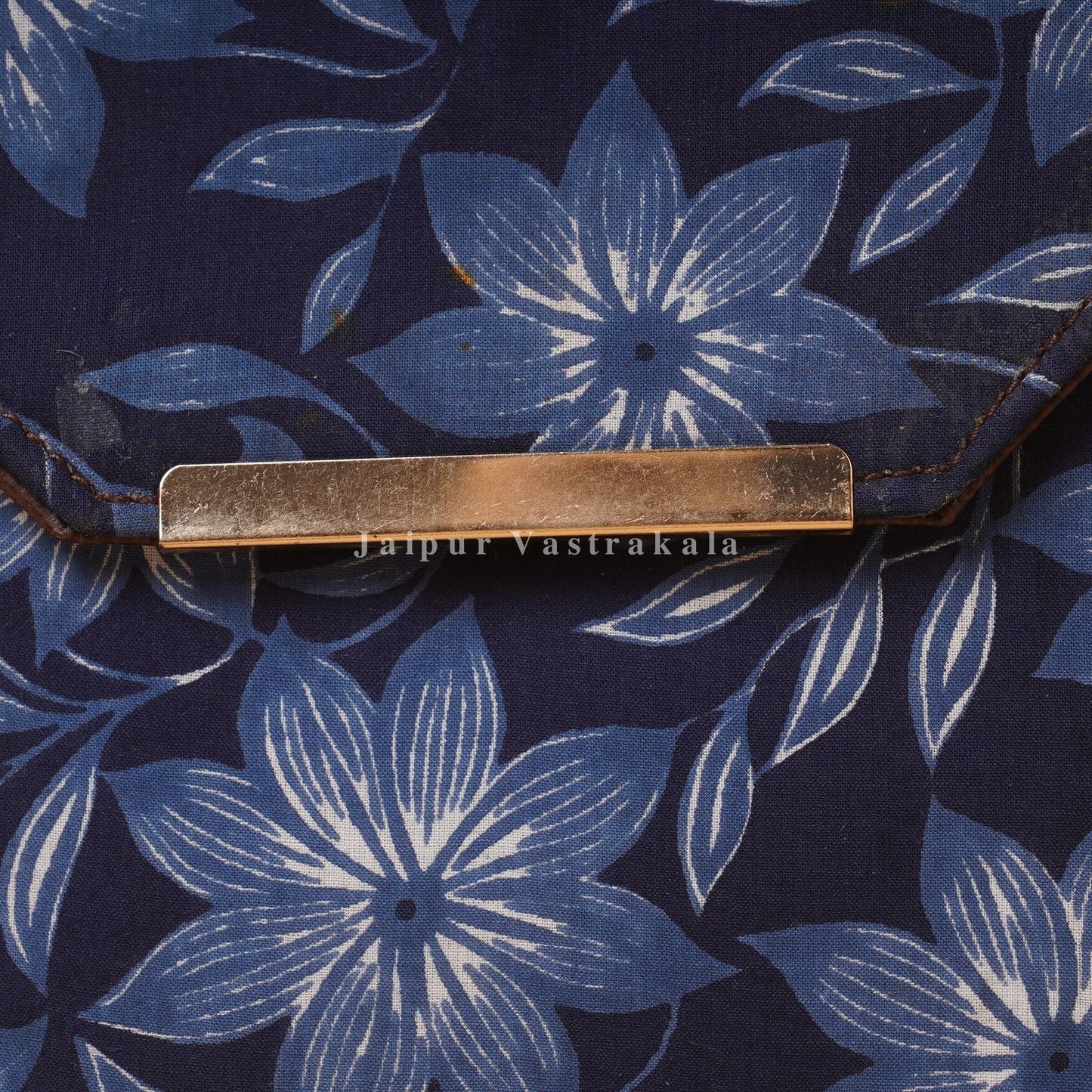 Blue Blossom Hardbox Flap Sling Bag