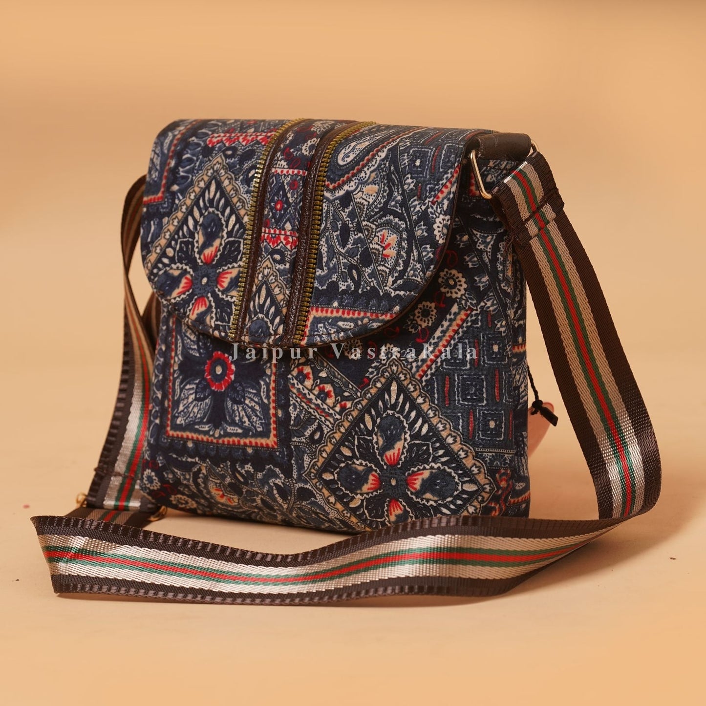 Dusk Blue Nylon Sling Bag