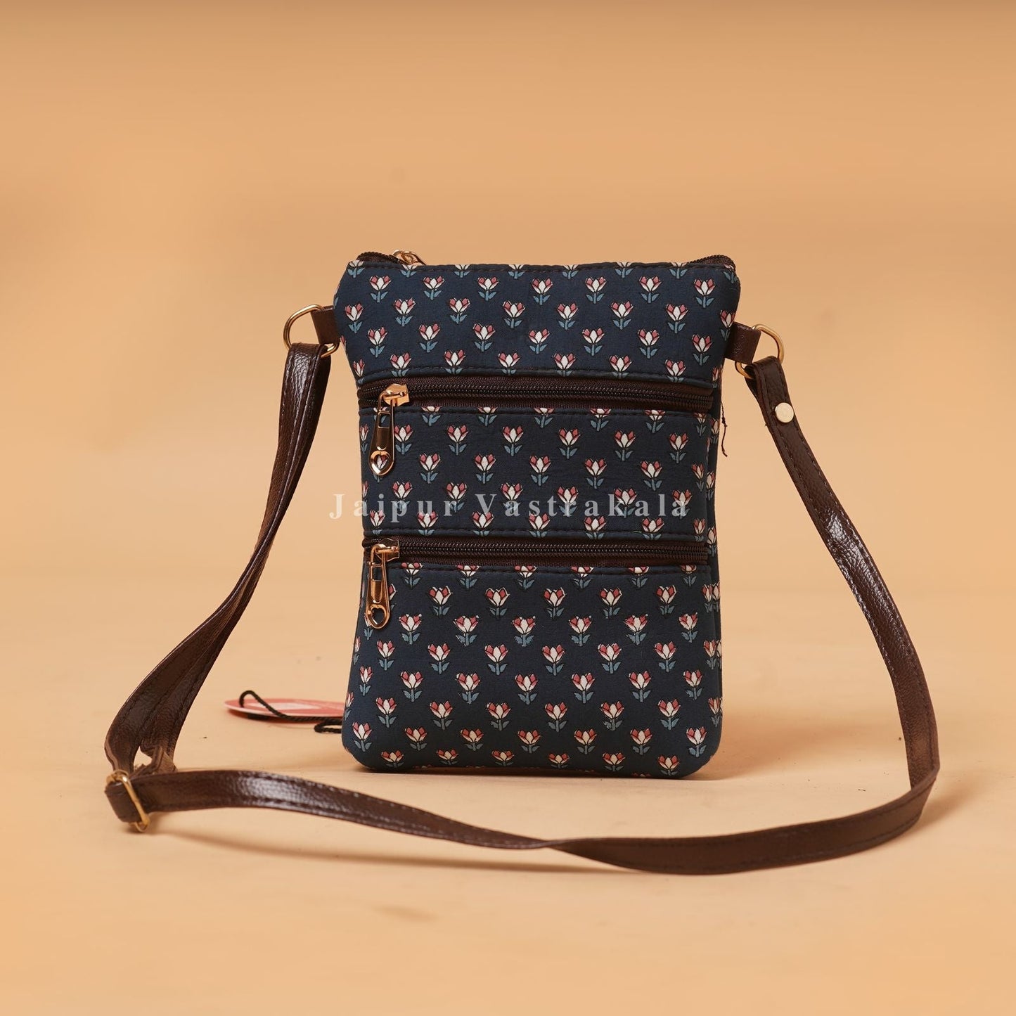 Blue Buds MultiPocket Sling Bag