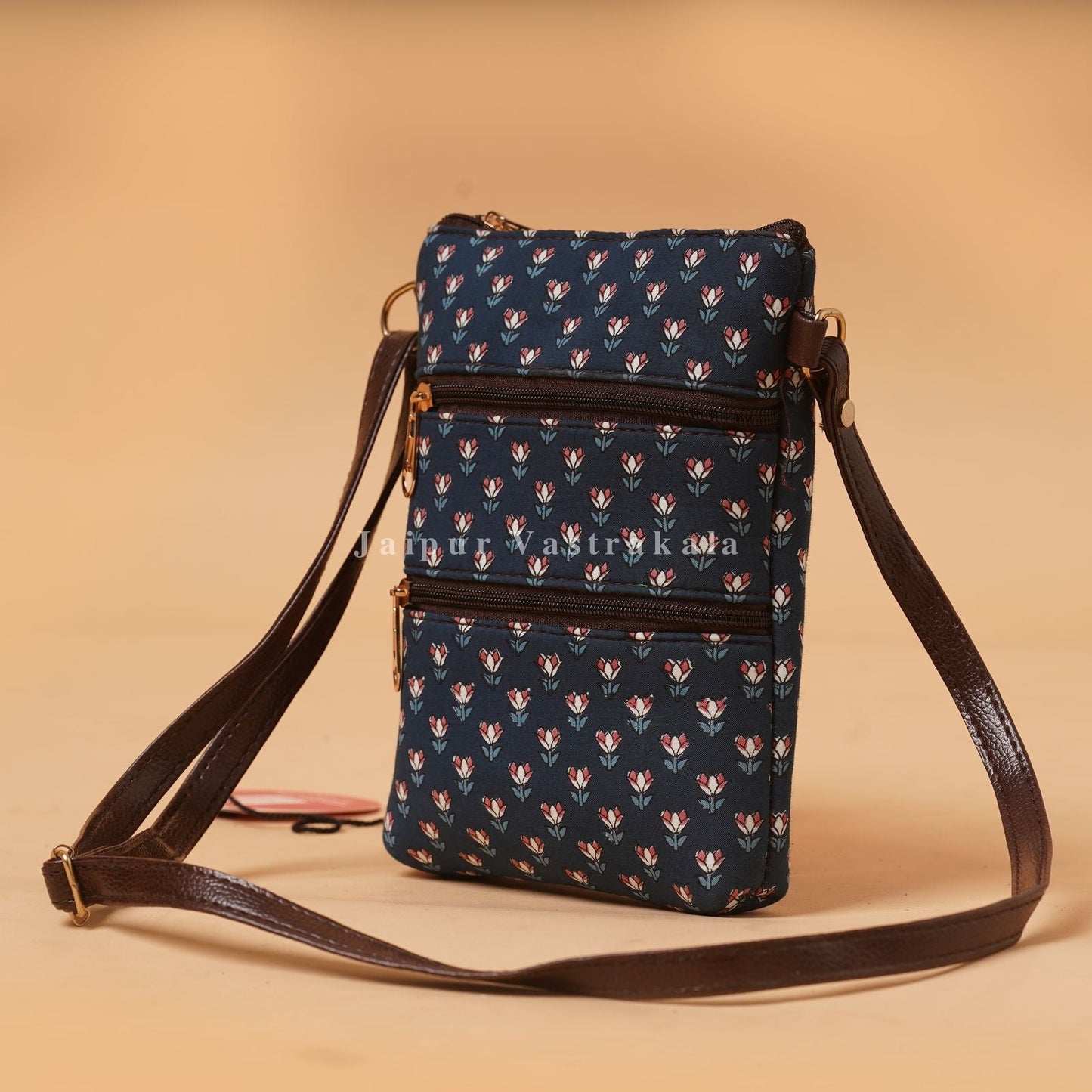 Blue Buds MultiPocket Sling Bag