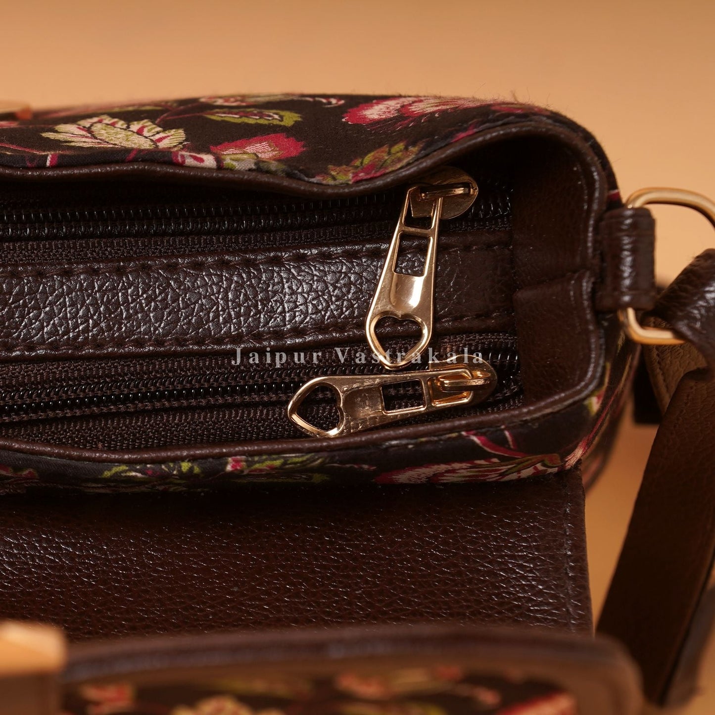 Black Flora Sling Bag