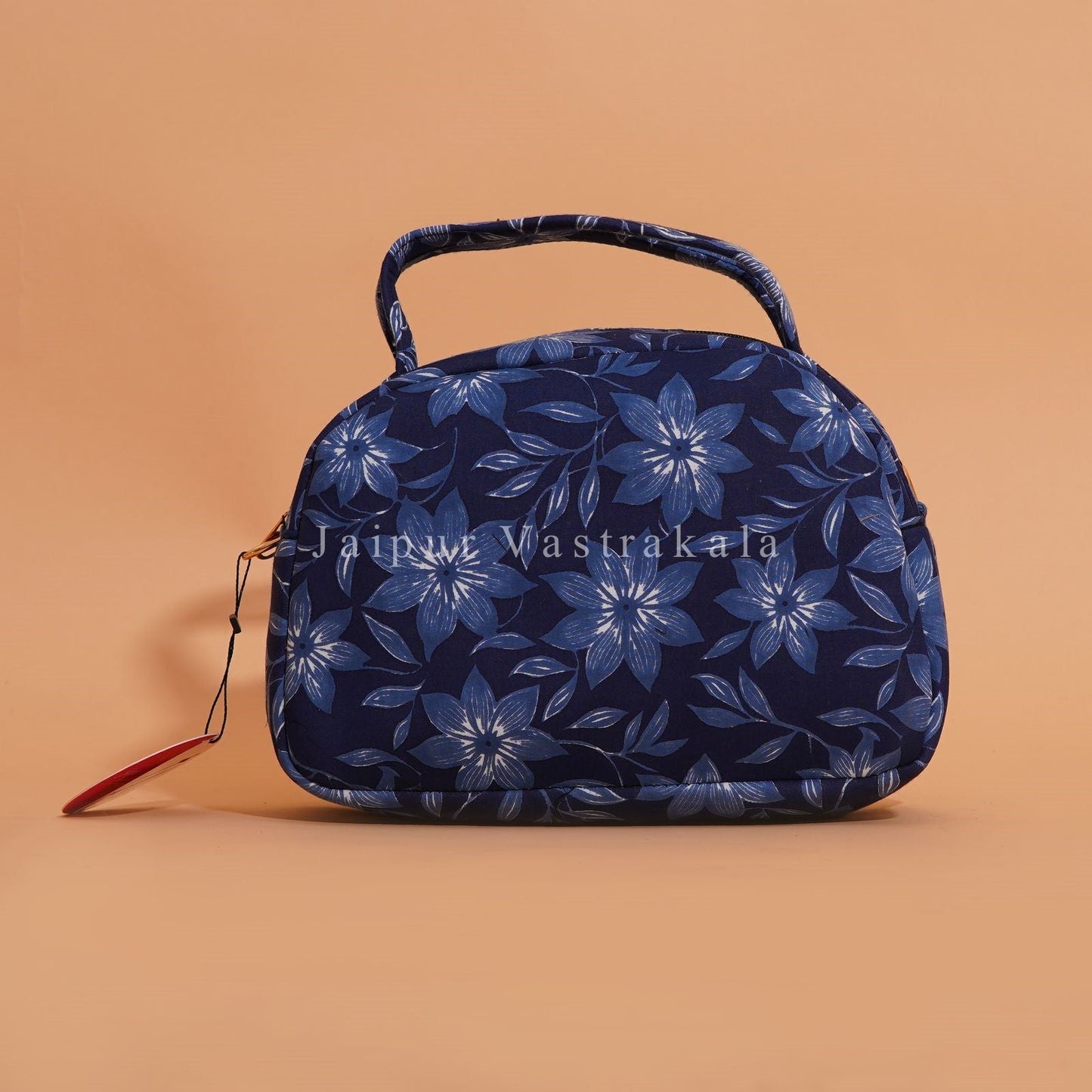 Blue Blossom Cotton Belt Sling Bag