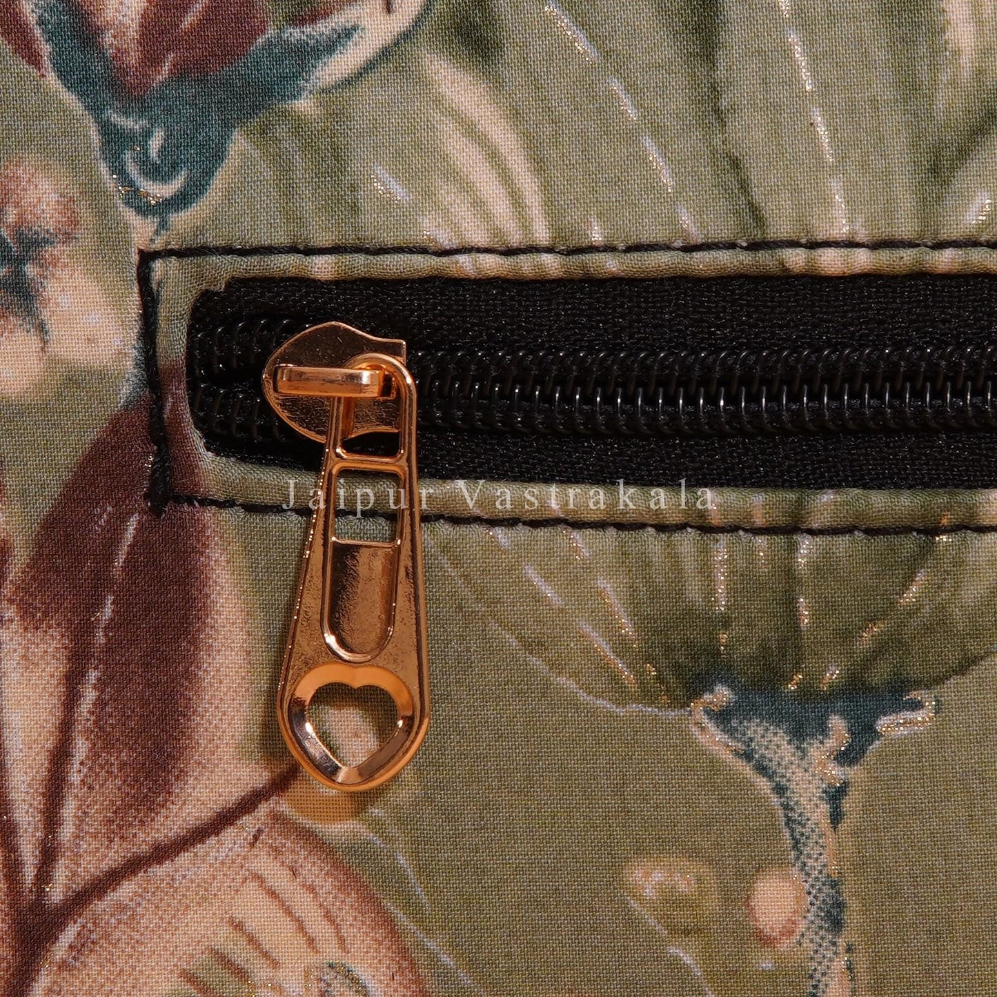 Pista Green Cotton Belt Sling Bag