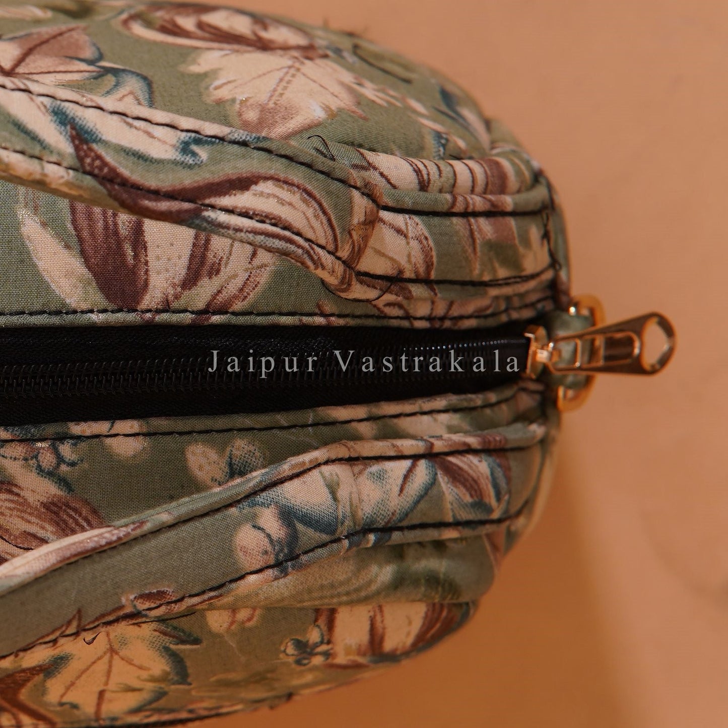 Pista Green Cotton Belt Sling Bag