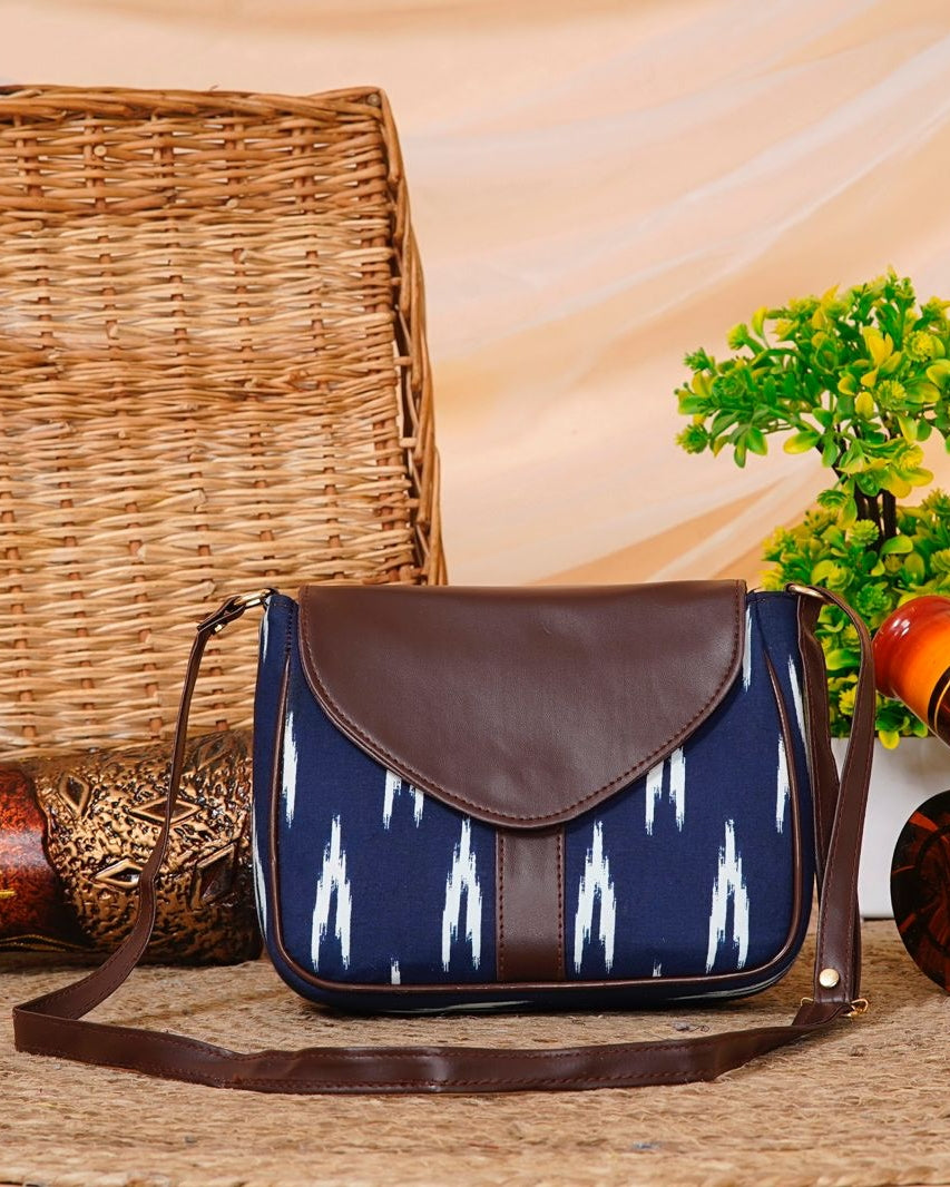 Indigo Ikkat Sling Bag