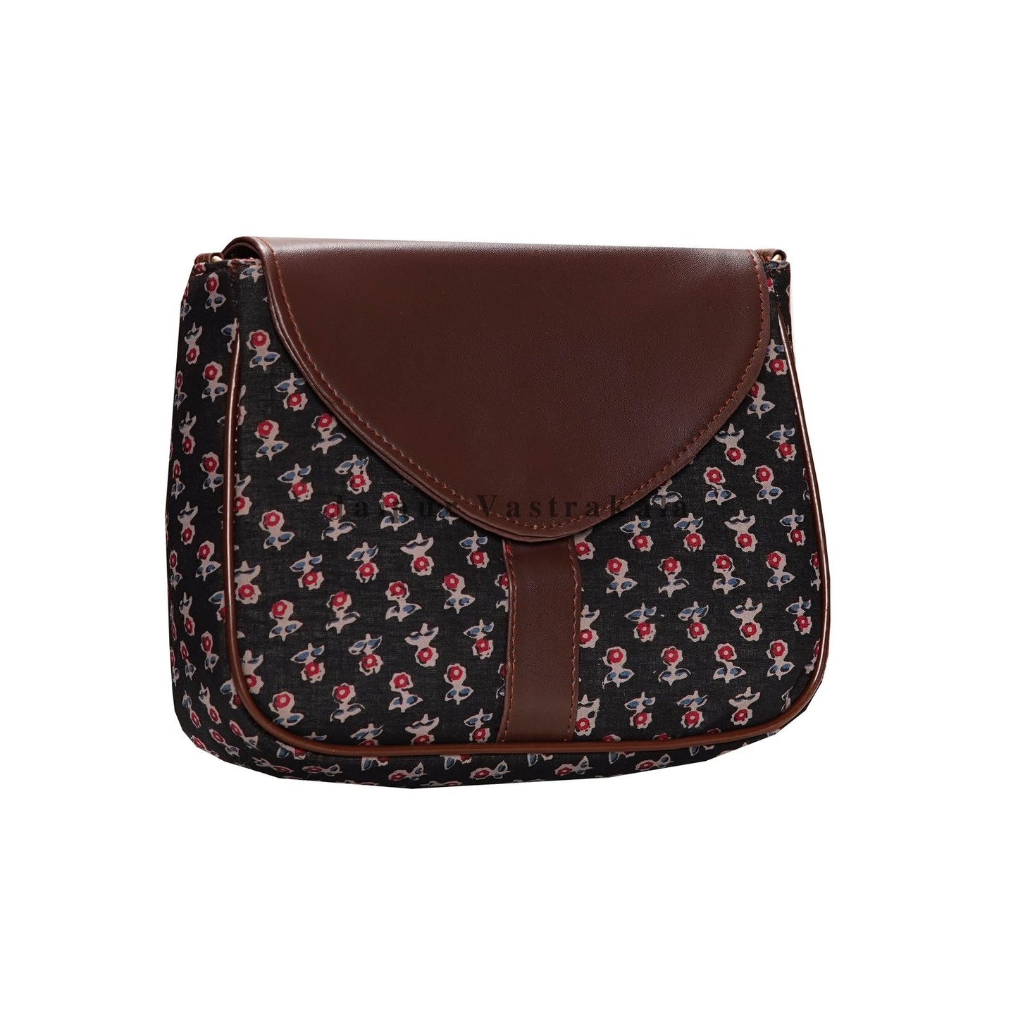 Black Booti Print Sling Bag