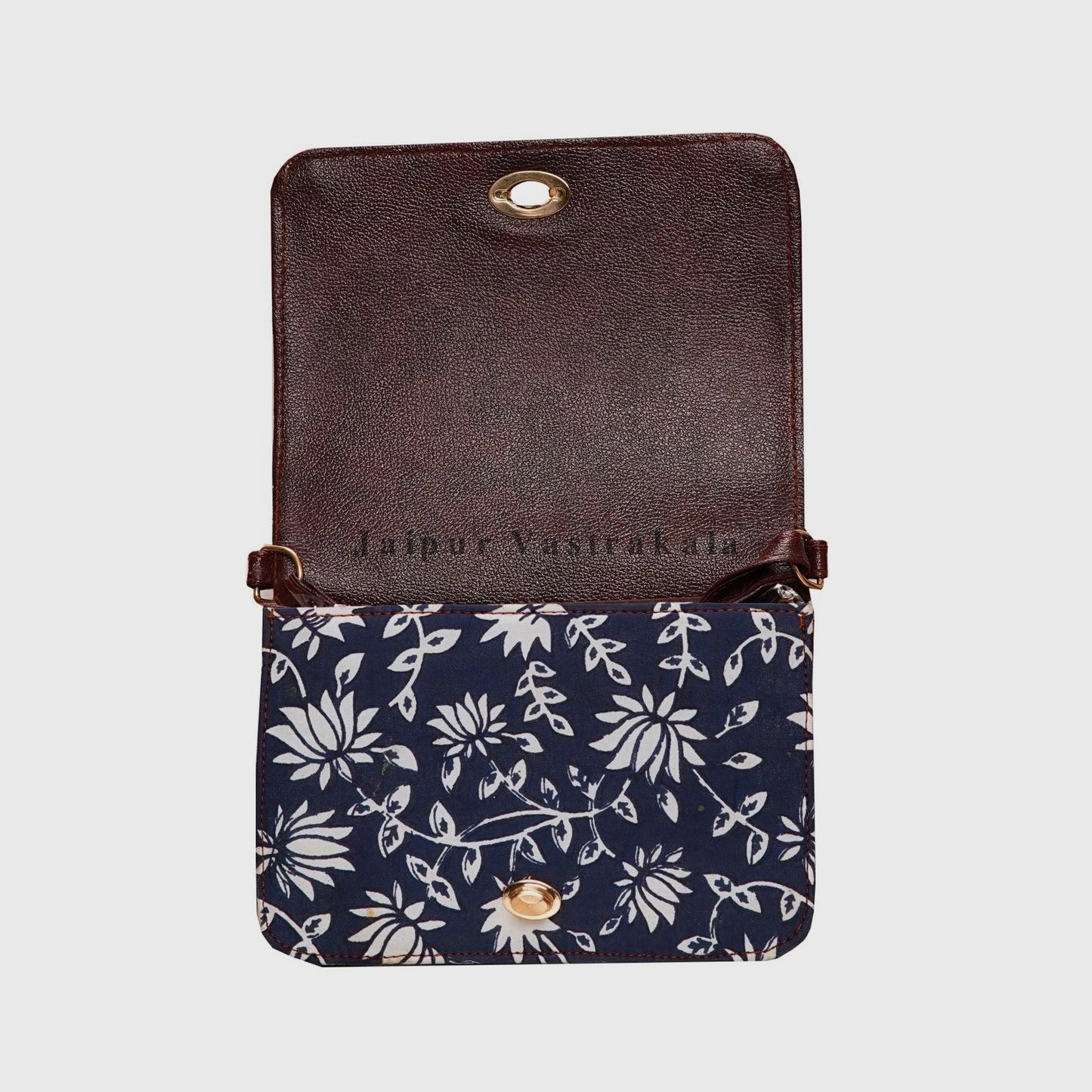 Indigo Lotus Lock Sling Bag