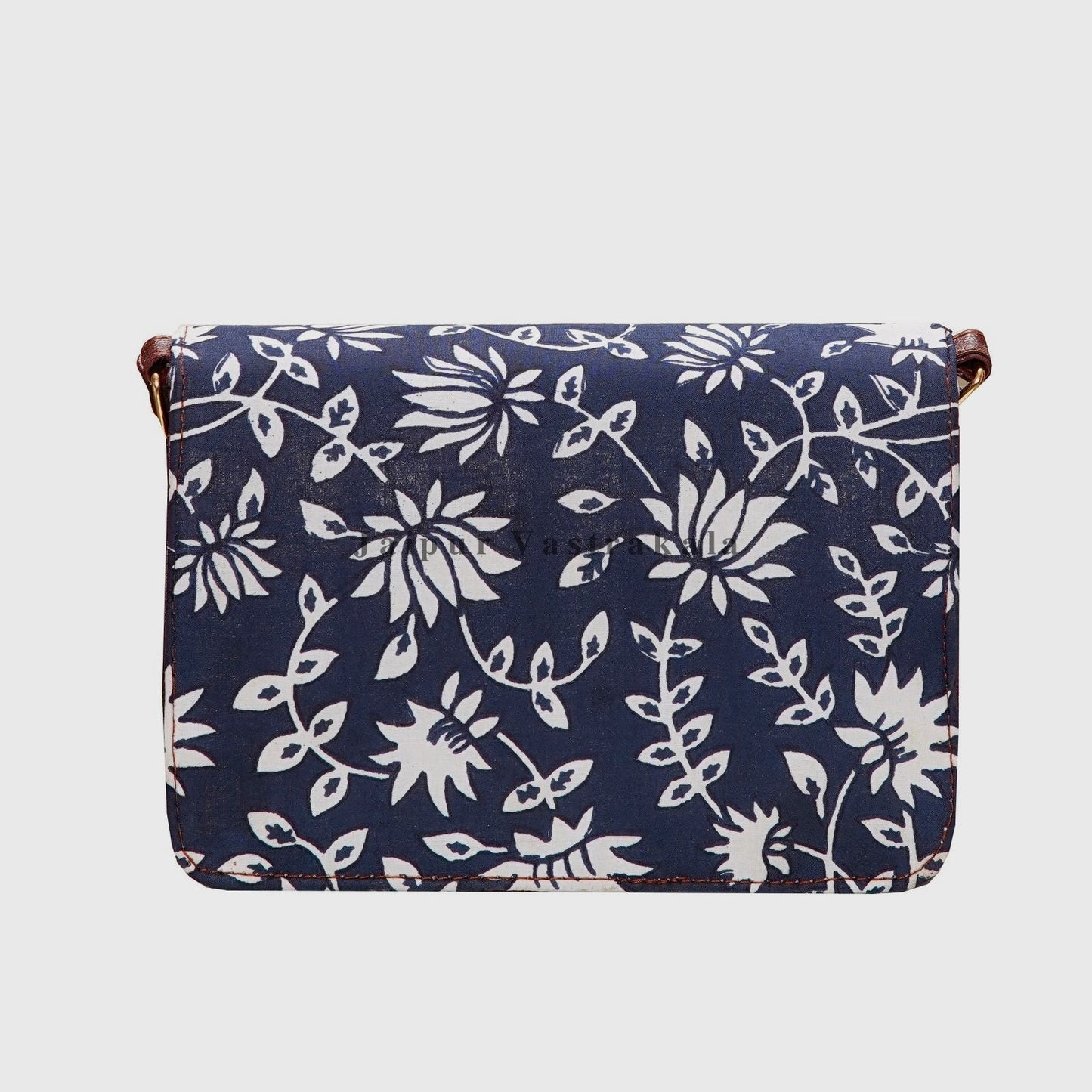Indigo Lotus Lock Sling Bag
