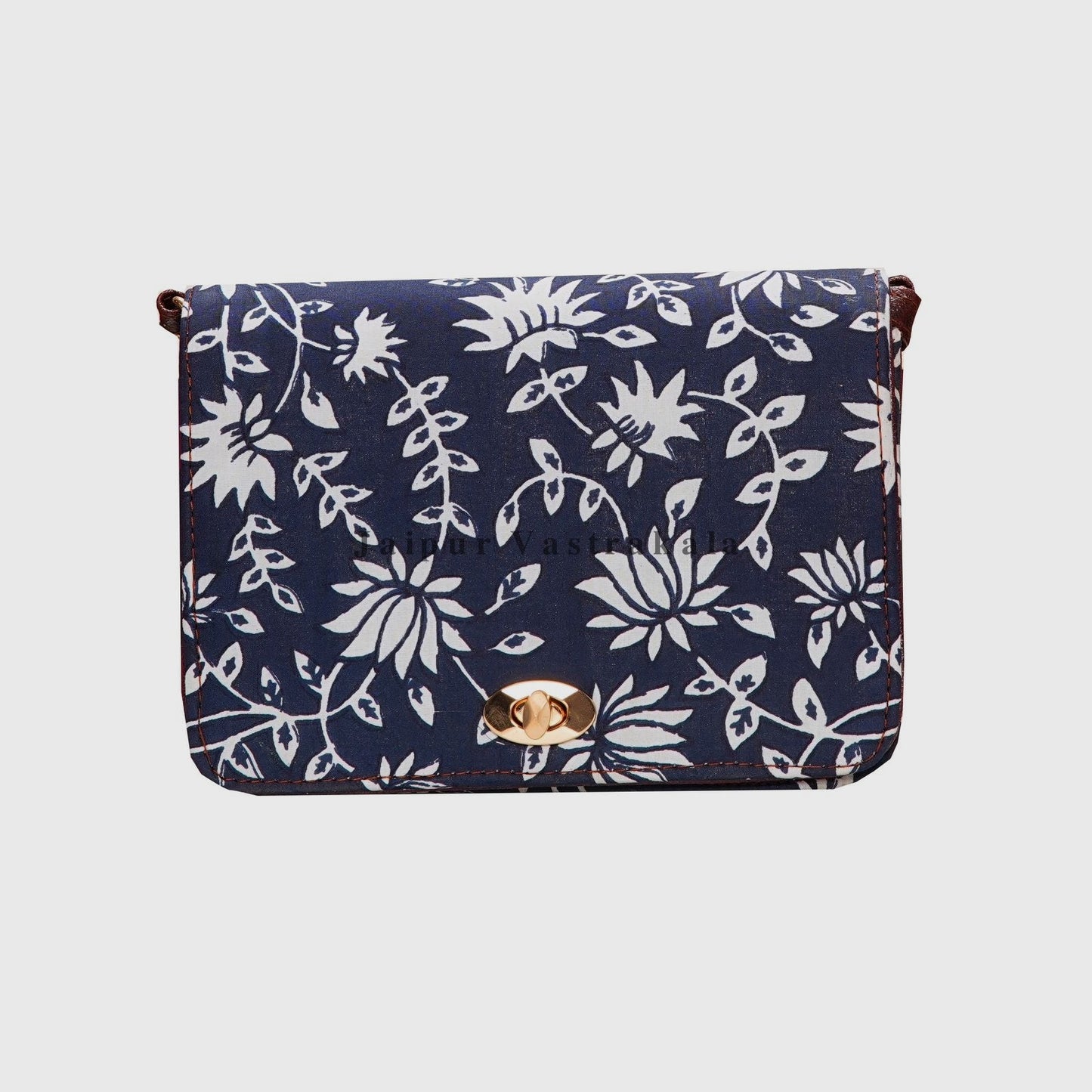 Indigo Lotus Lock Sling Bag