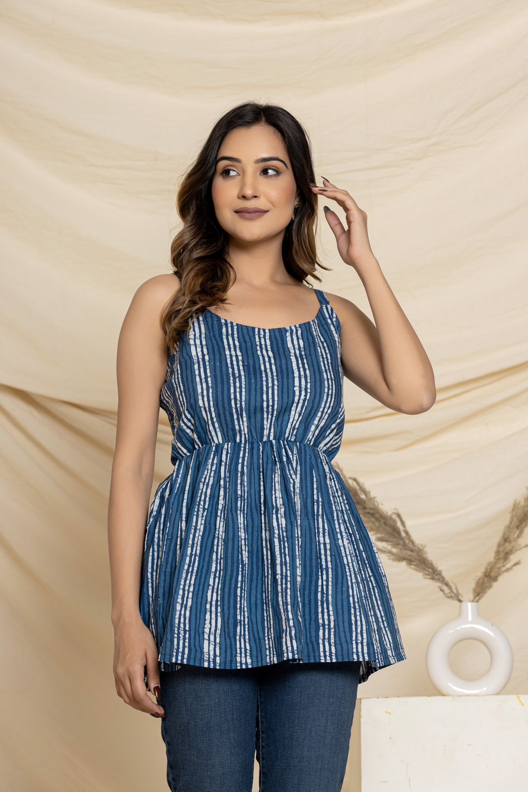 cotton printed top / dress