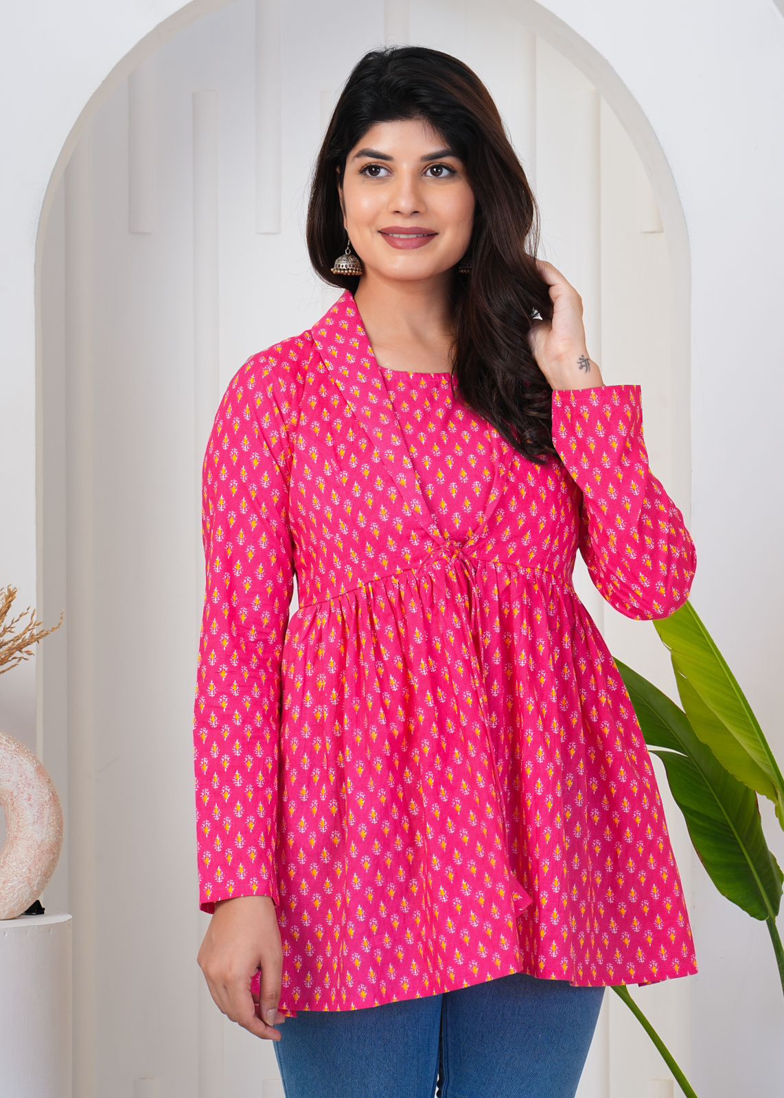 cotton printed top / dress