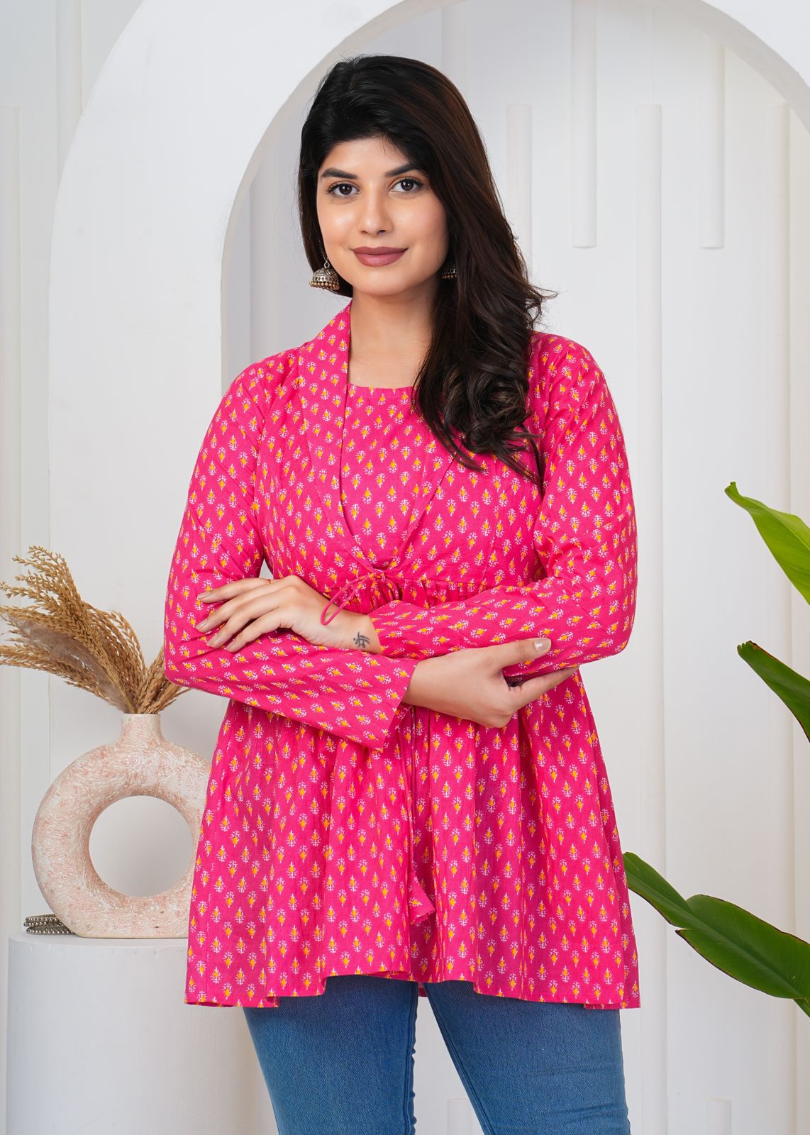 cotton printed top / dress