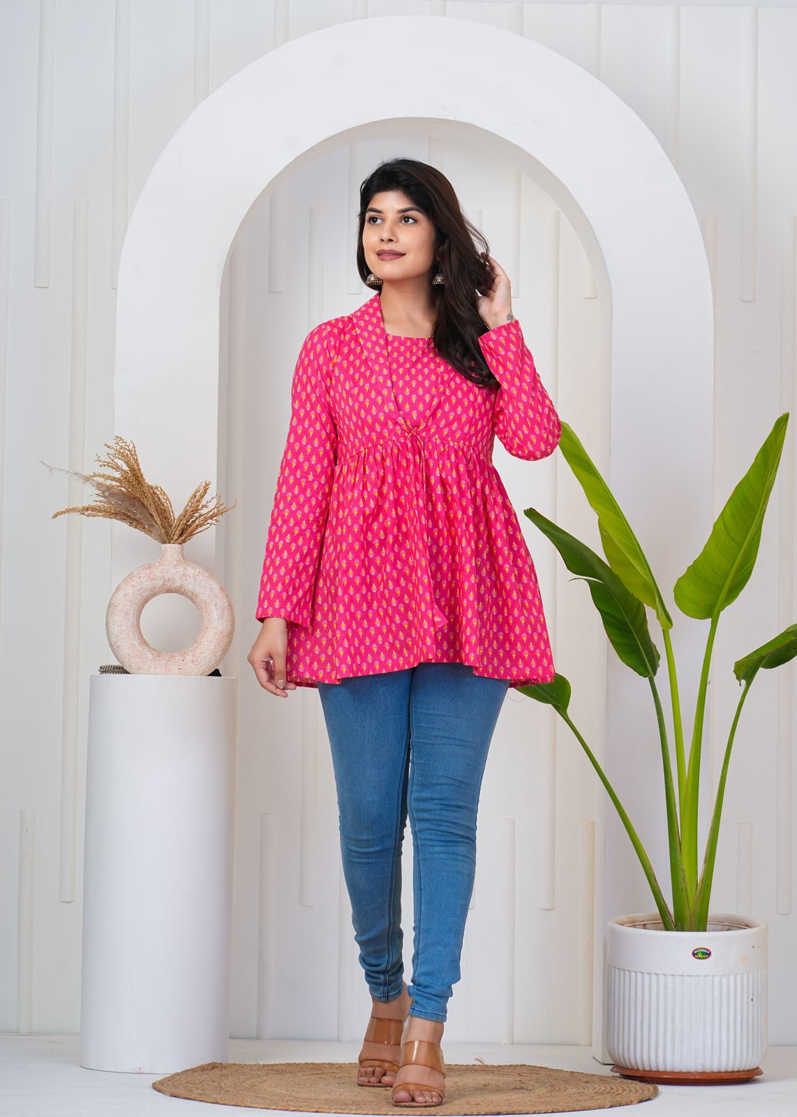 cotton printed top / dress