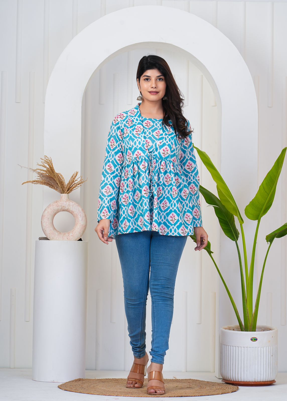 cotton printed top / dress