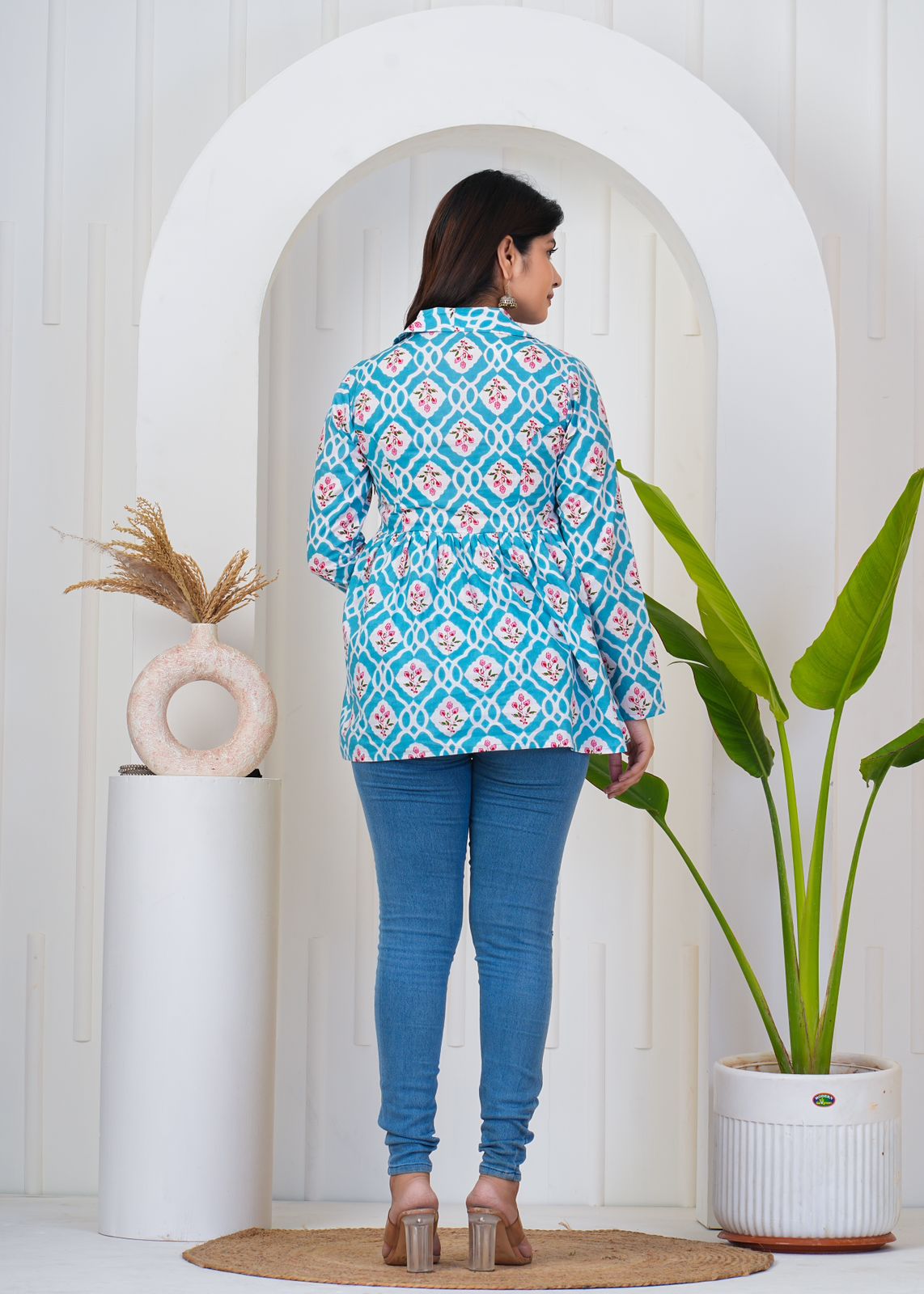 cotton printed top / dress