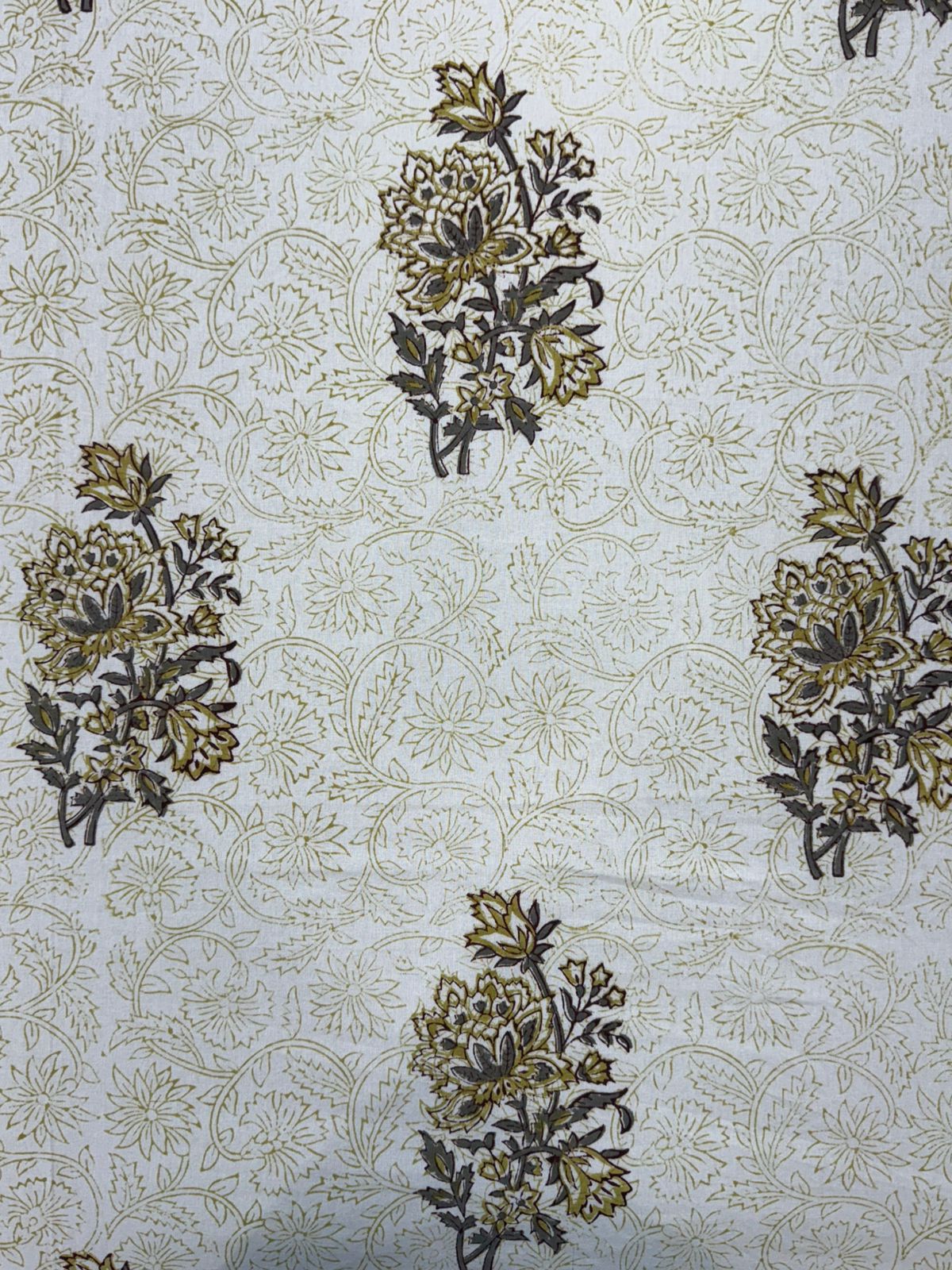 Olive and Gray Whisper King Bedsheet with Pillow Covers