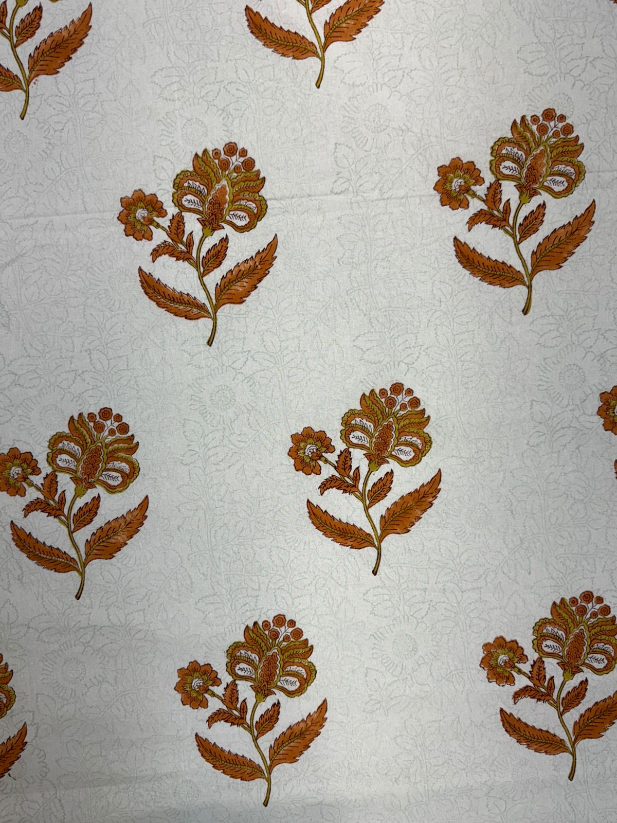 Rustic Boota King Bedsheet with Pillow Covers