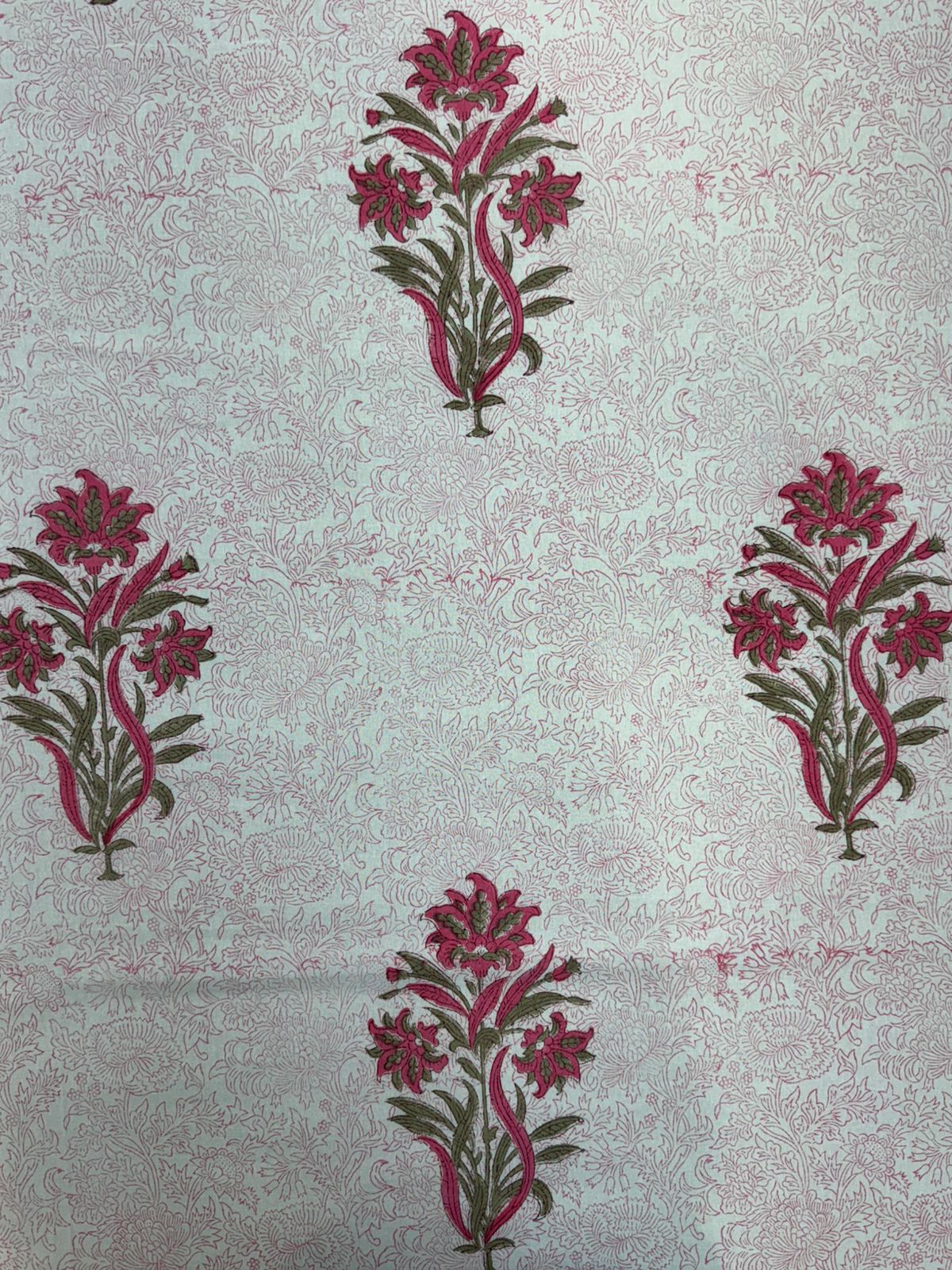 Rosy Boota Royale King Bedsheet with Pillow Covers