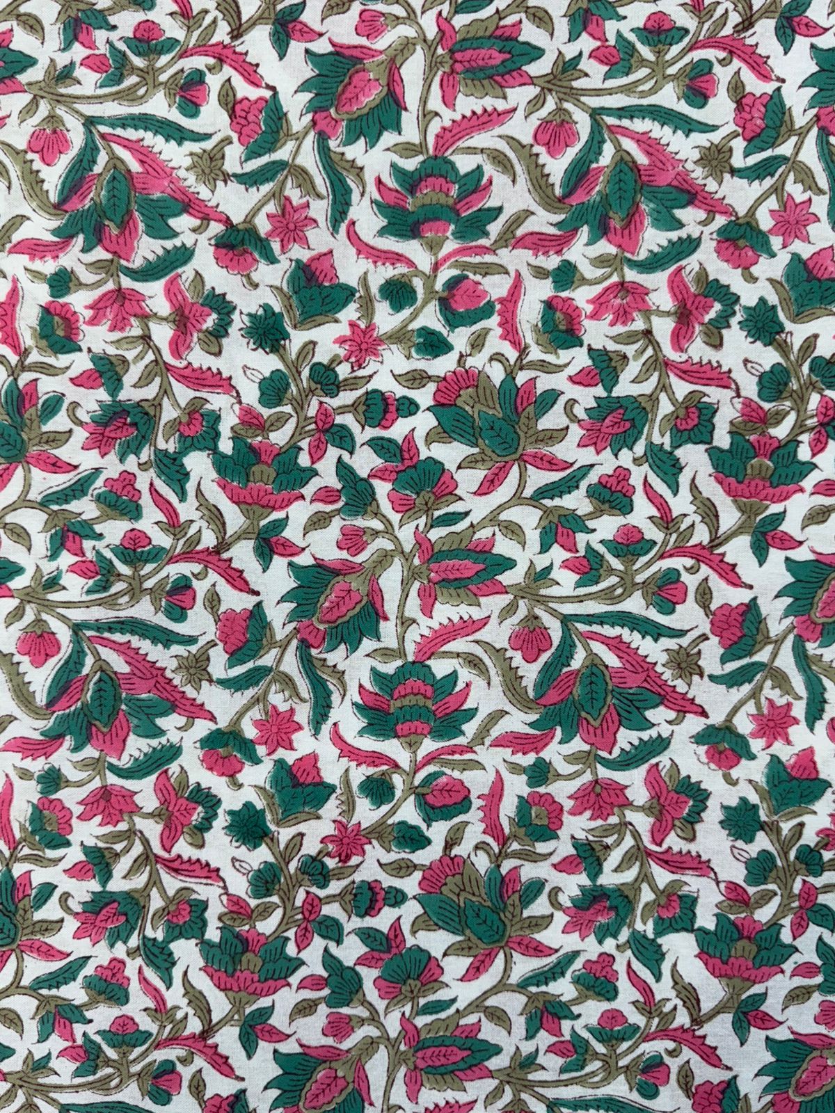 Pink Teal Harmony King Bedsheet with Pillow Covers