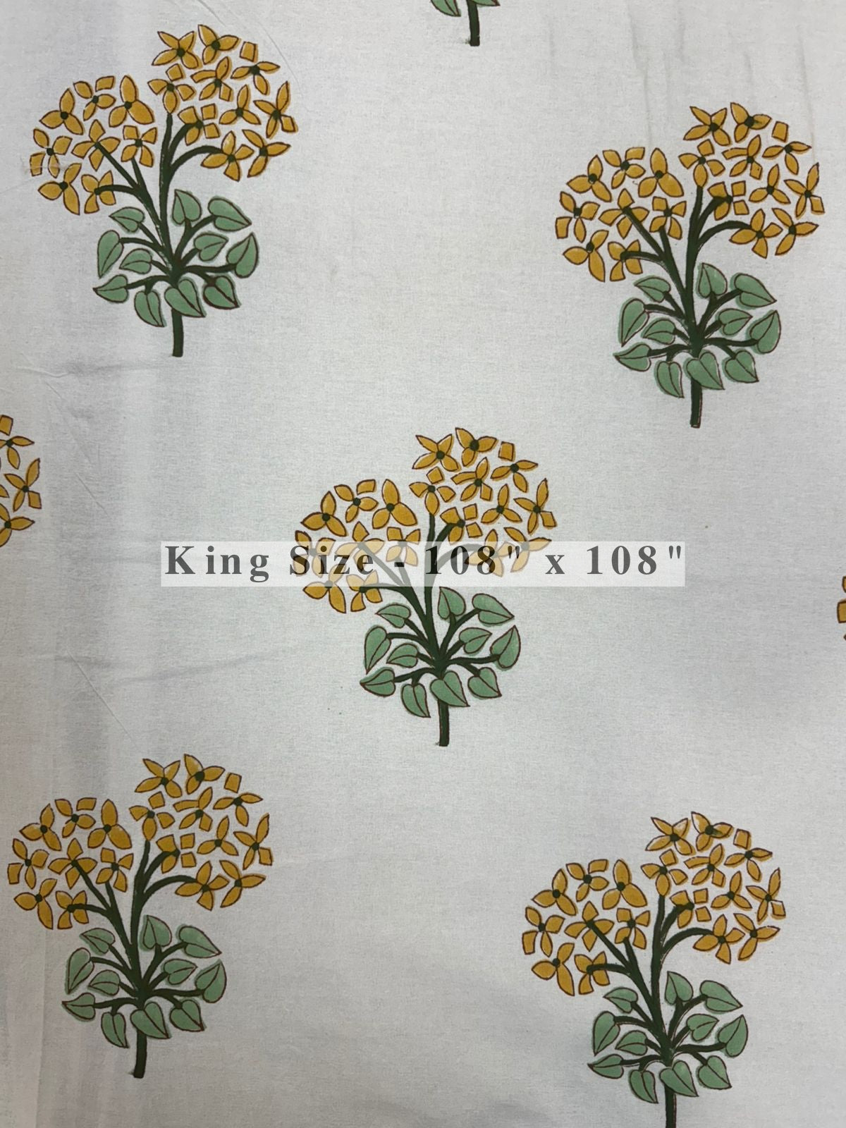 Yellow Hues King Bedsheet with Pillow Covers