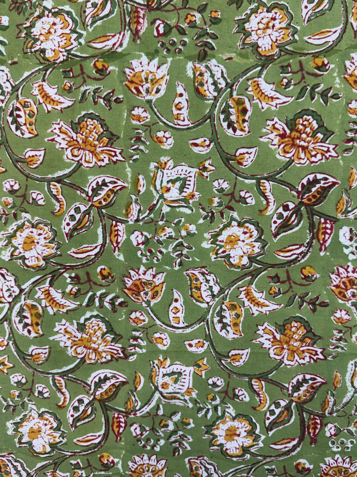 hand block printed bedsheet