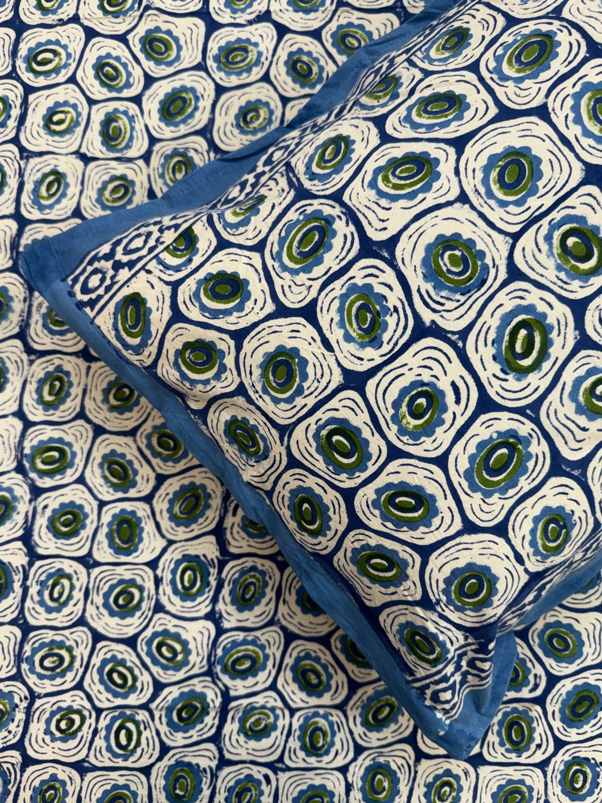 hand block printed bedsheet