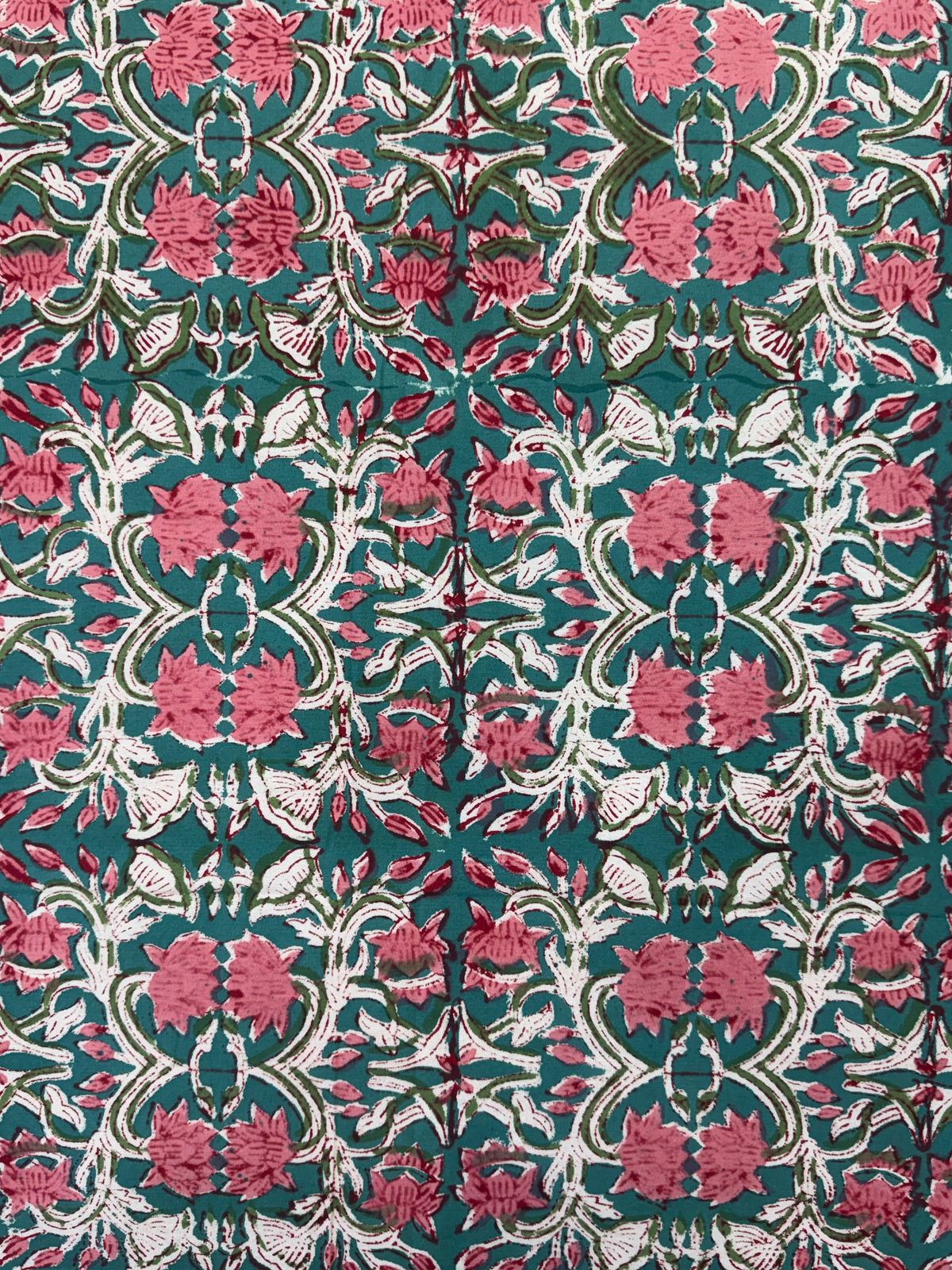 hand block printed bedsheet