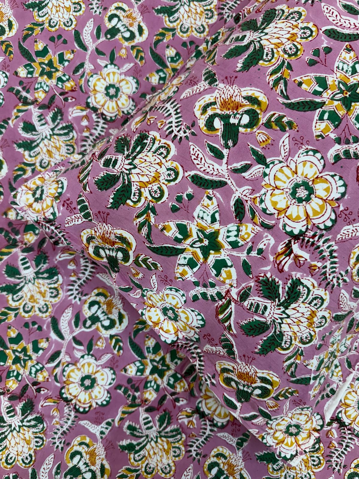 hand block printed bedsheet