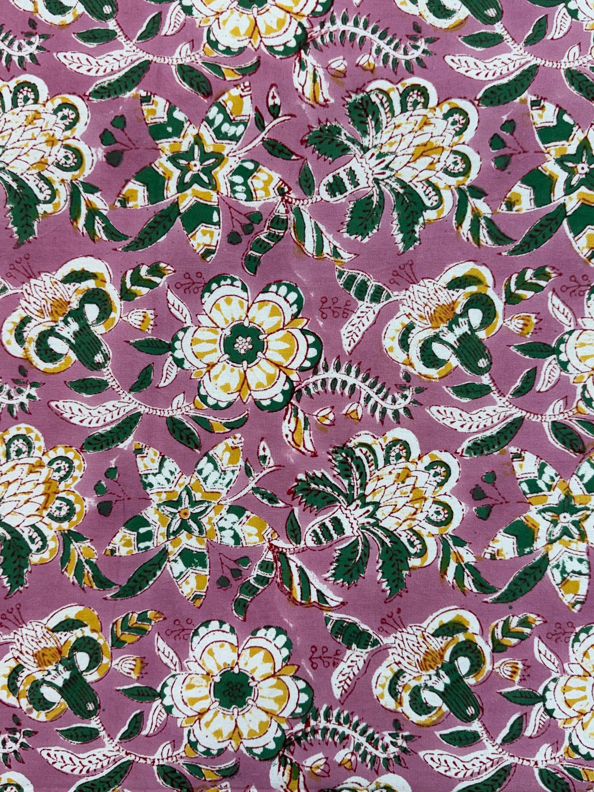 hand block printed bedsheet