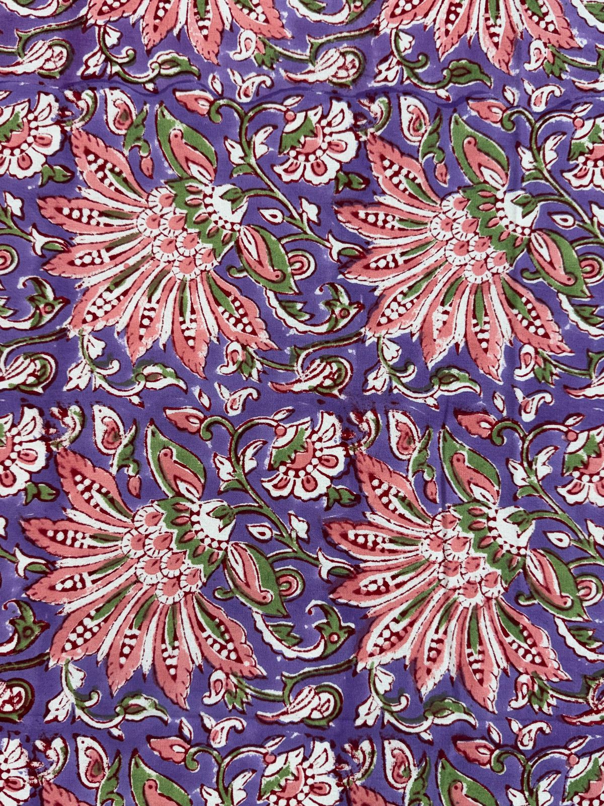 hand block printed bedsheet