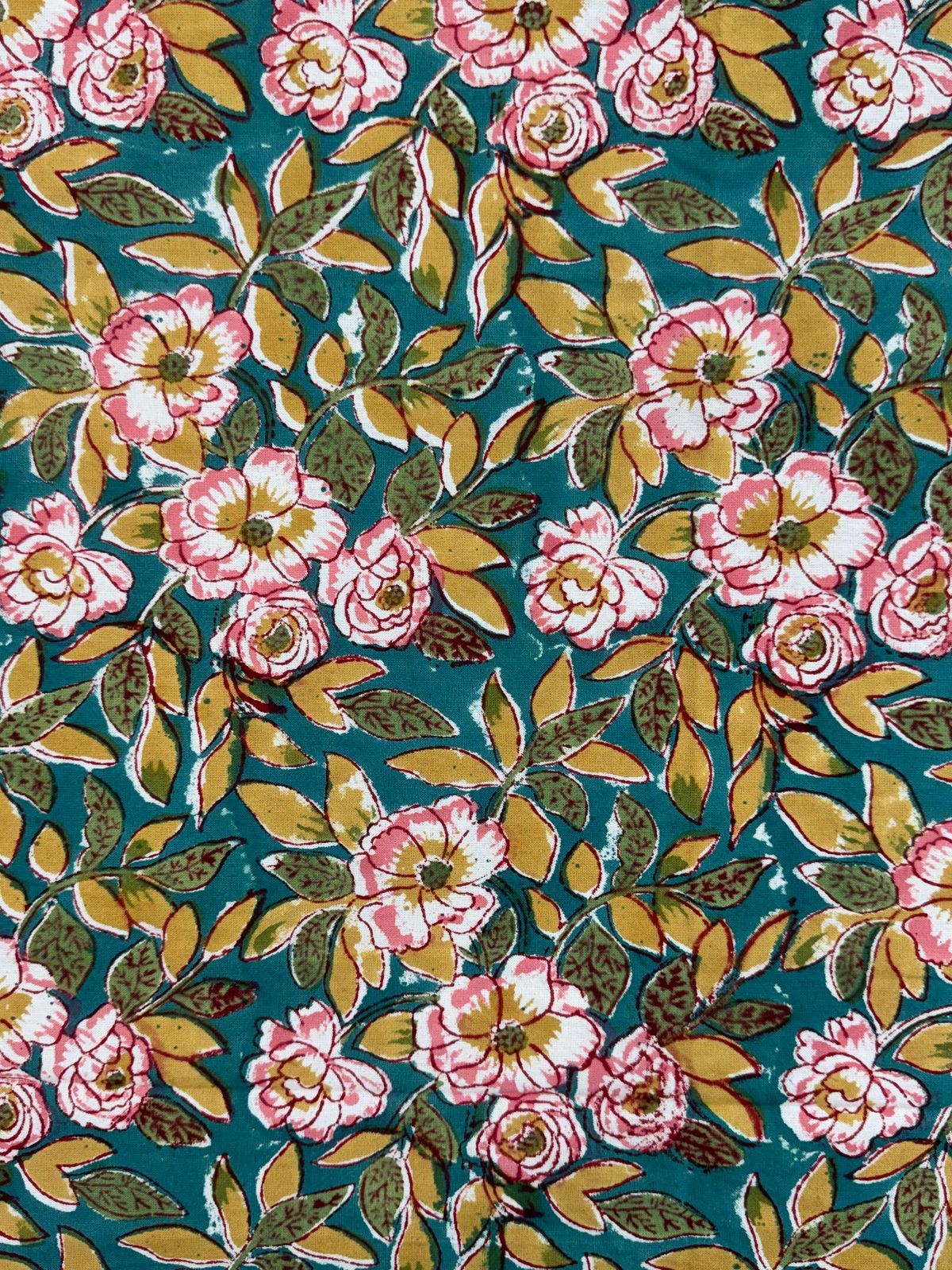 hand block printed bedsheet