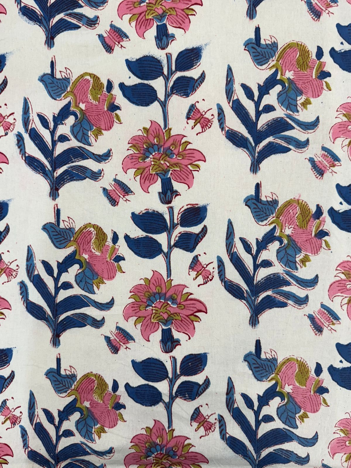 hand block printed bedsheet