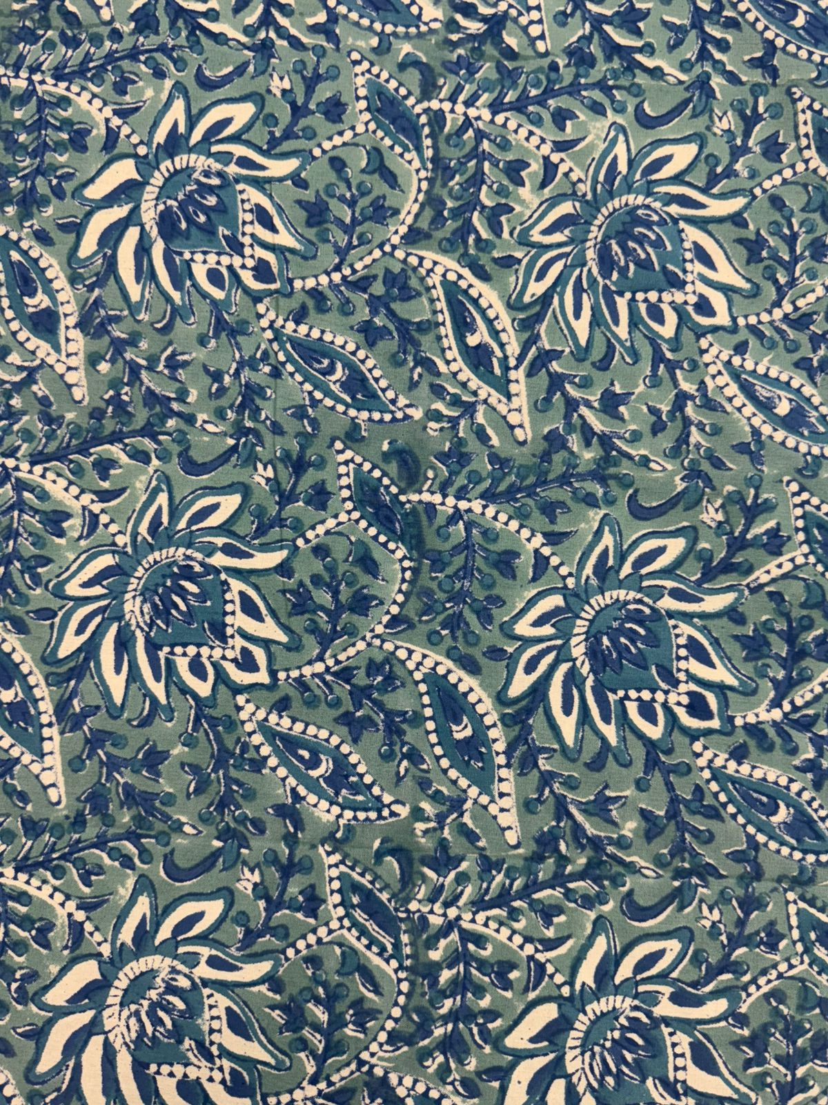 hand block printed bedsheet