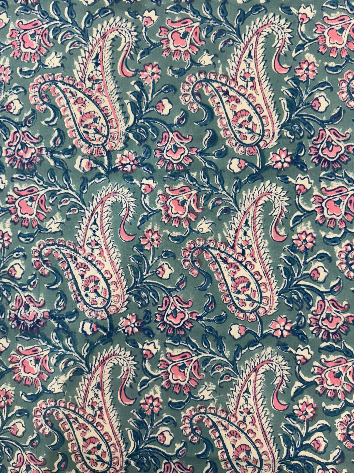 hand block printed bedsheet