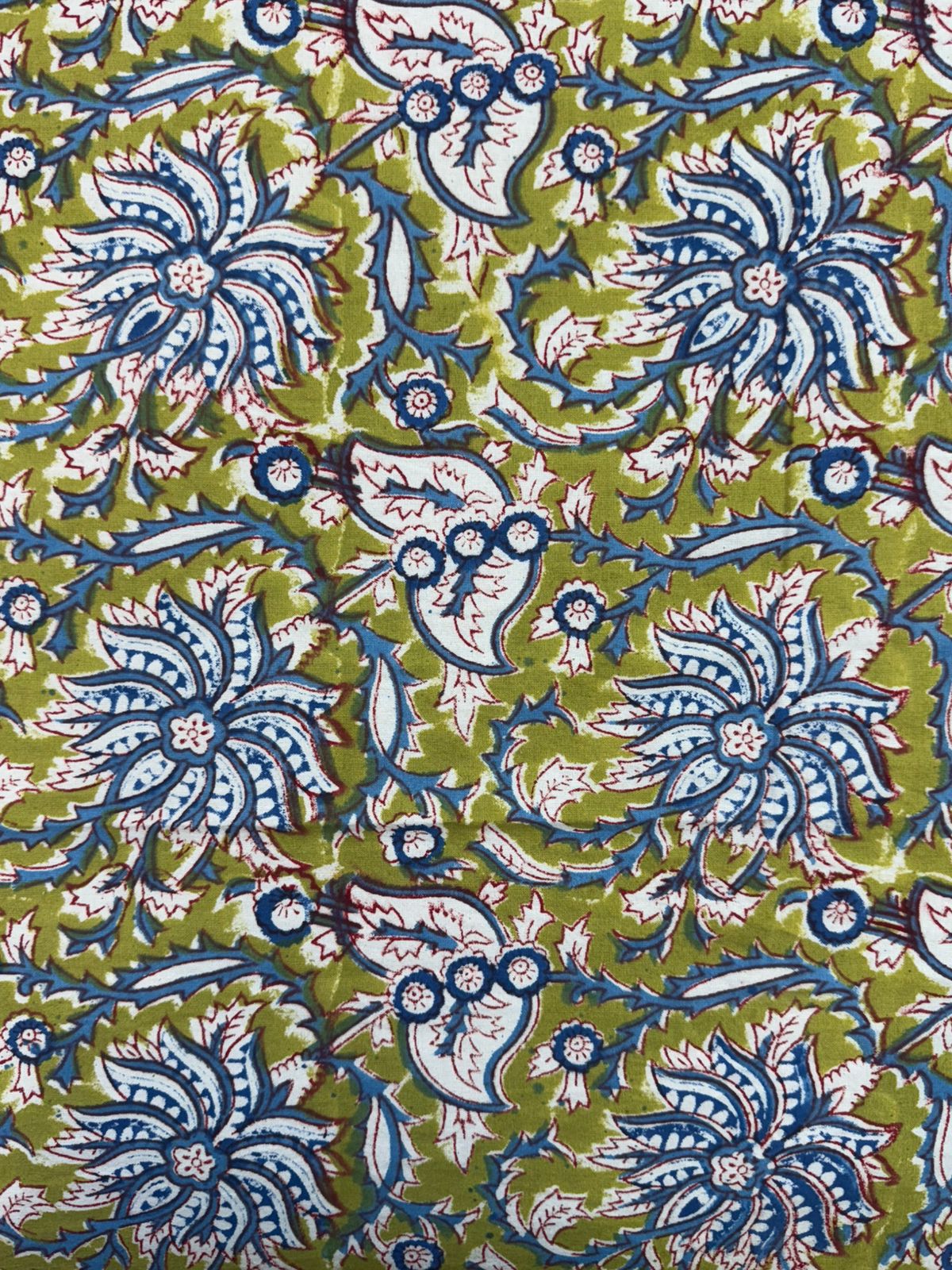 hand block printed bedsheet