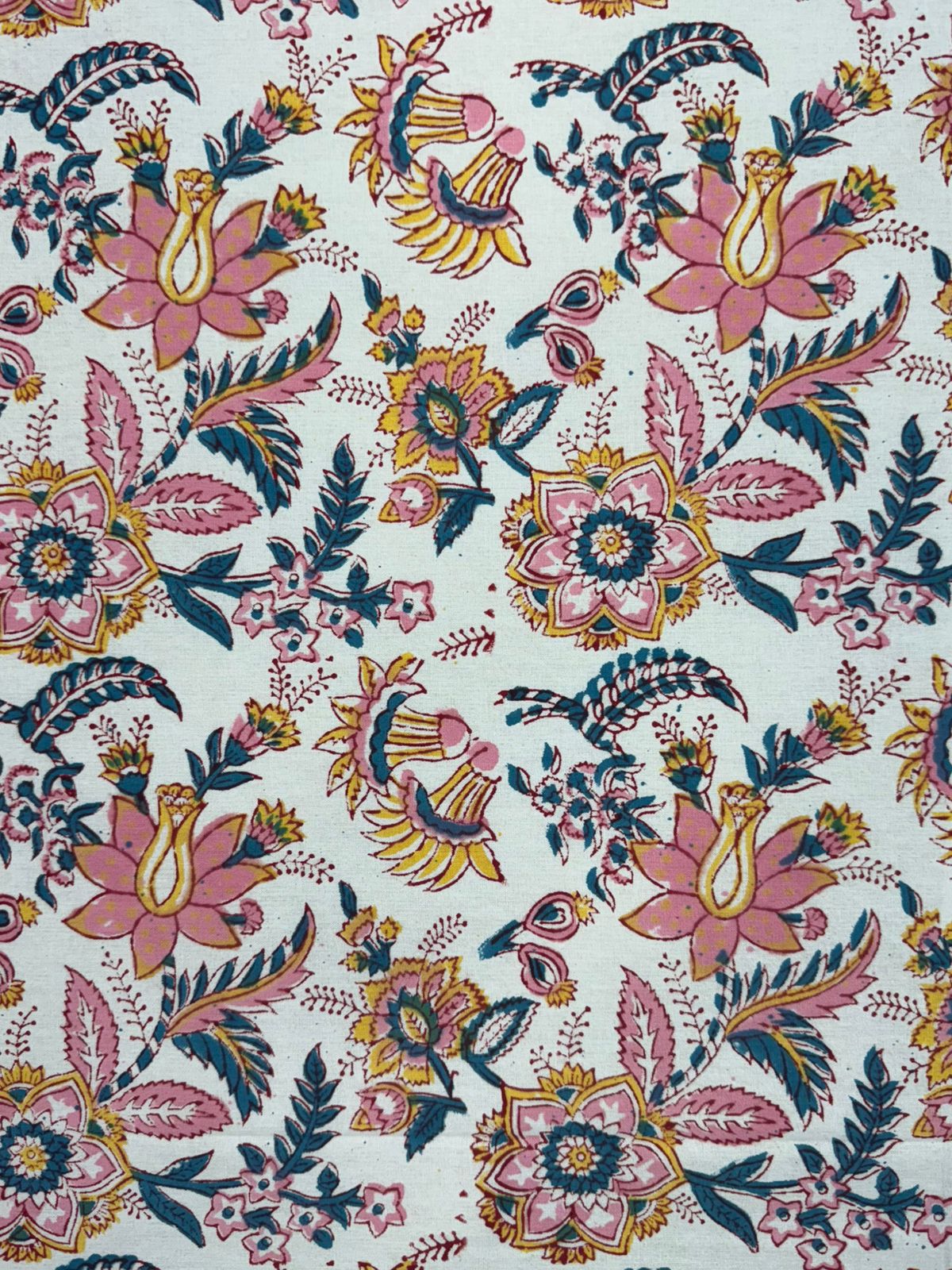 hand block printed bedsheet