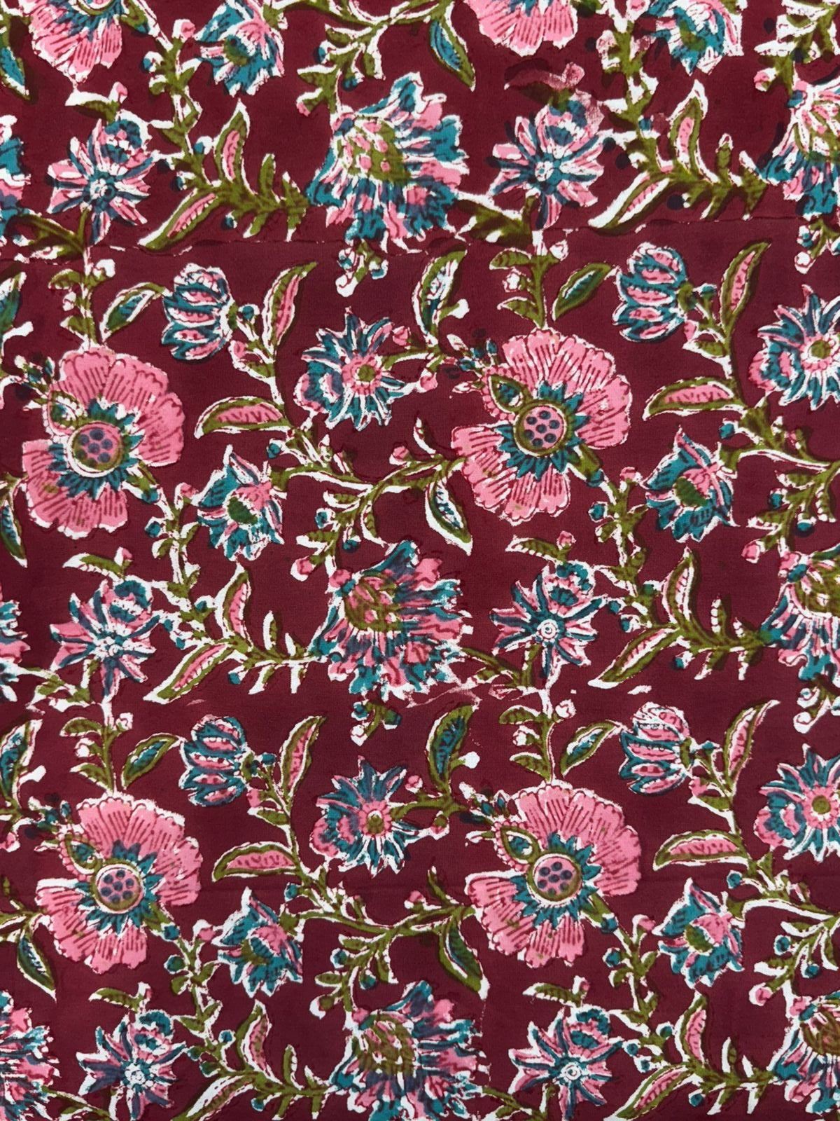 hand block printed bedsheet