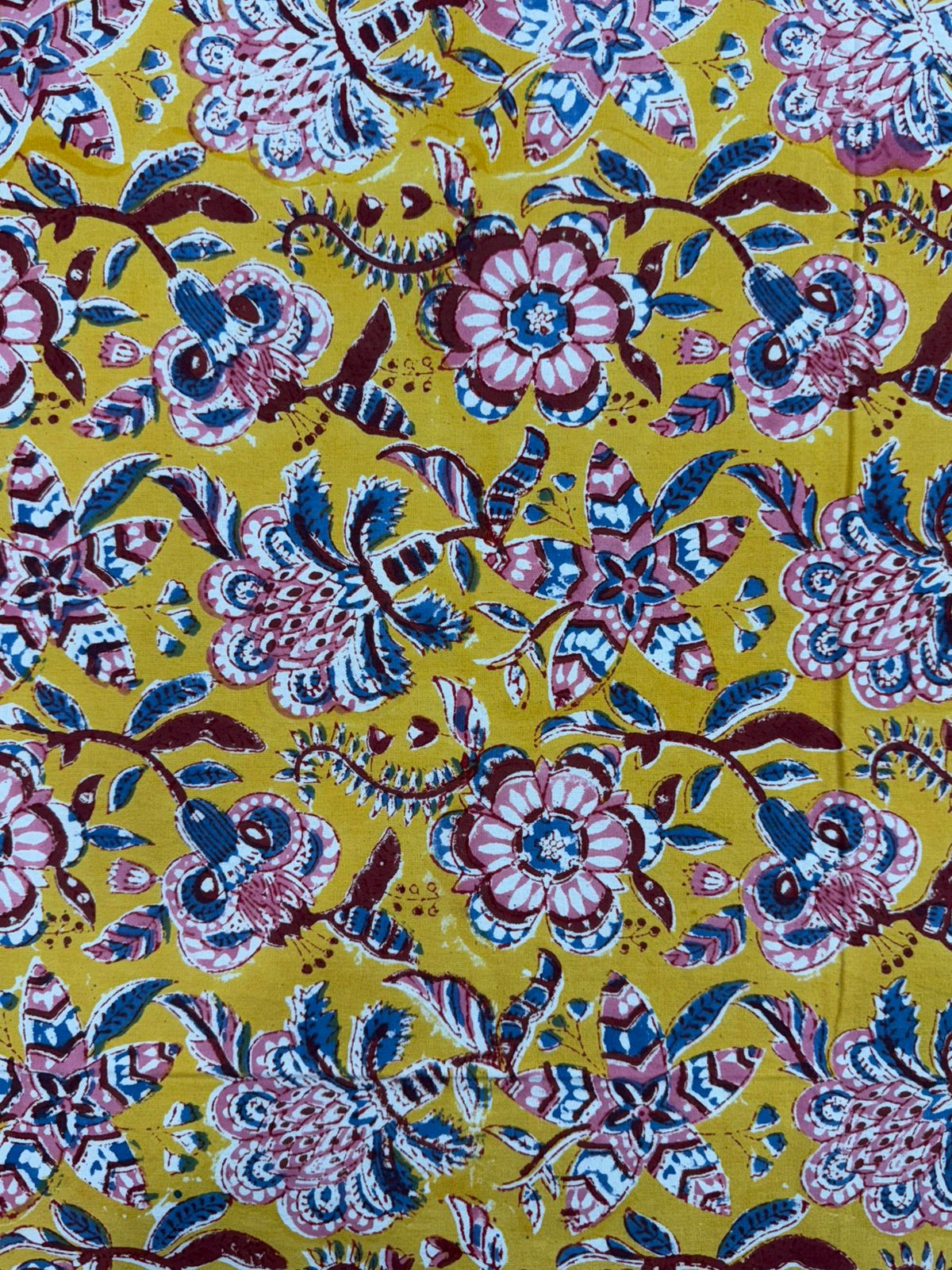 hand block printed bedsheet