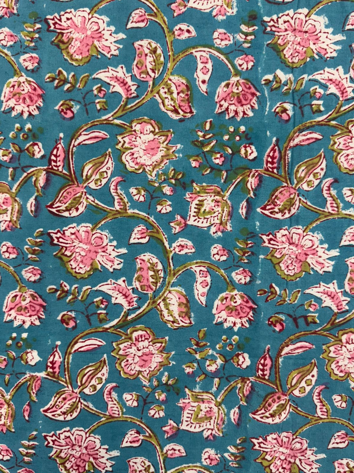 hand block printed bedsheet