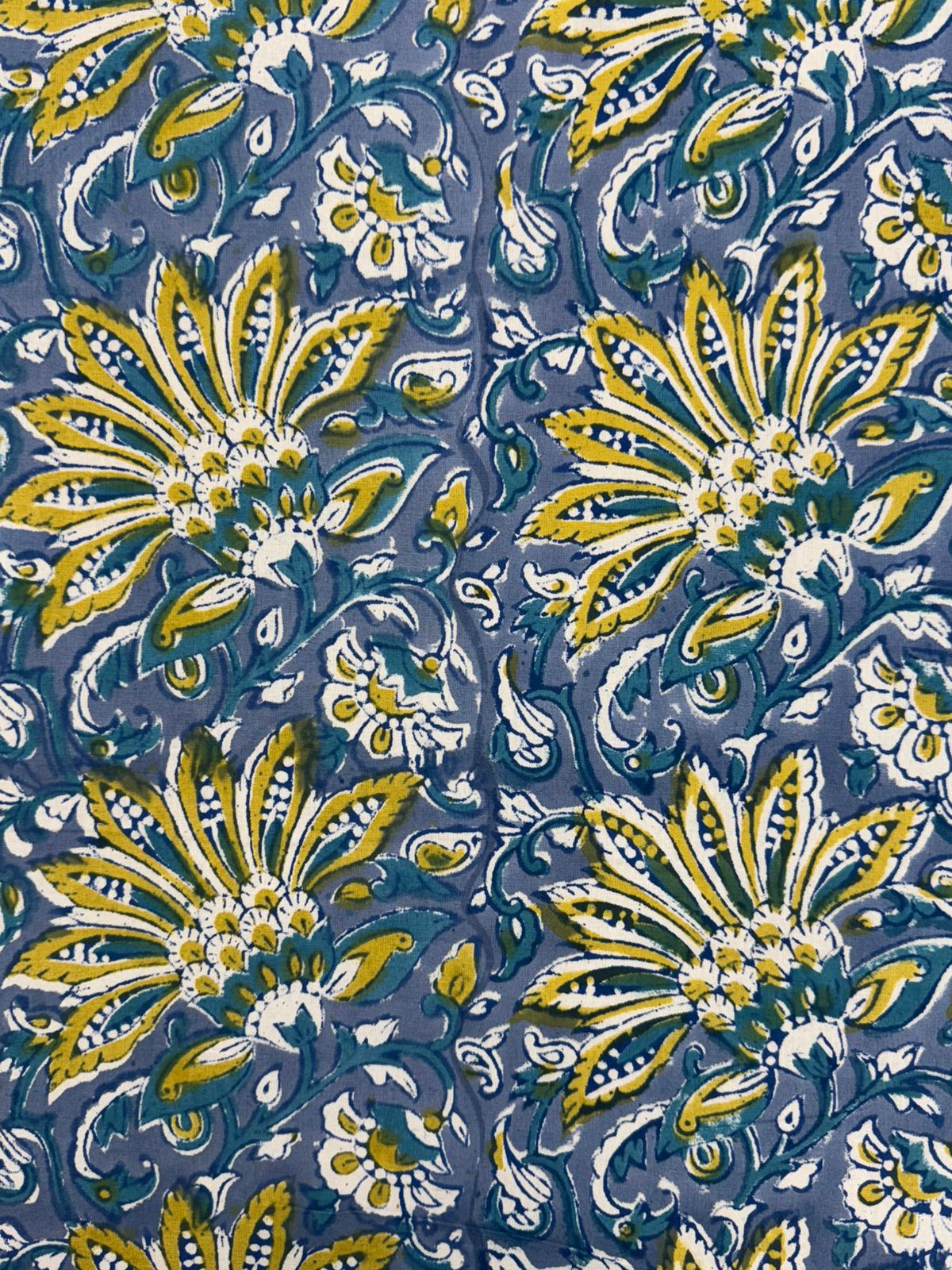 hand block printed bedsheet