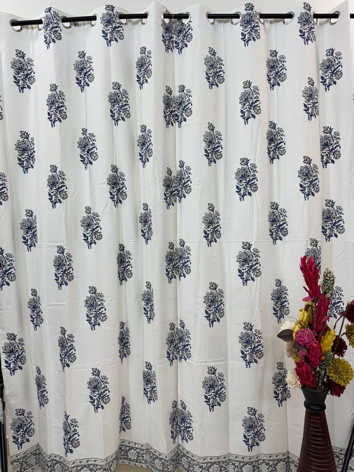 Neel Boota Cotton Curtains 7ft Set(2pcs)